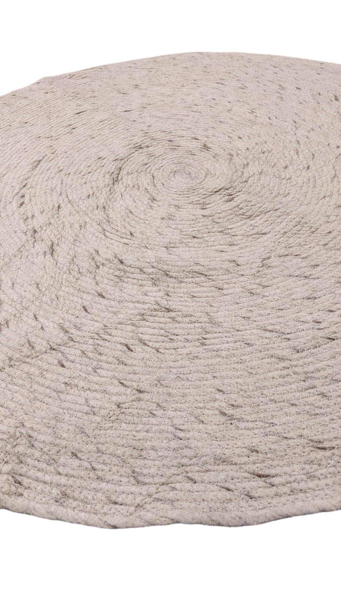 Braided Overdyed Jute Rug - 122 x 122 cm