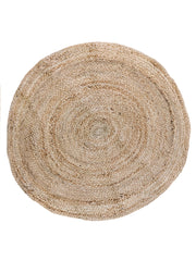 Braided Natural Jute Rug - 82 x 82 cm