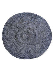 Braided Overdyed Jute Rug - 104 x 104 cm