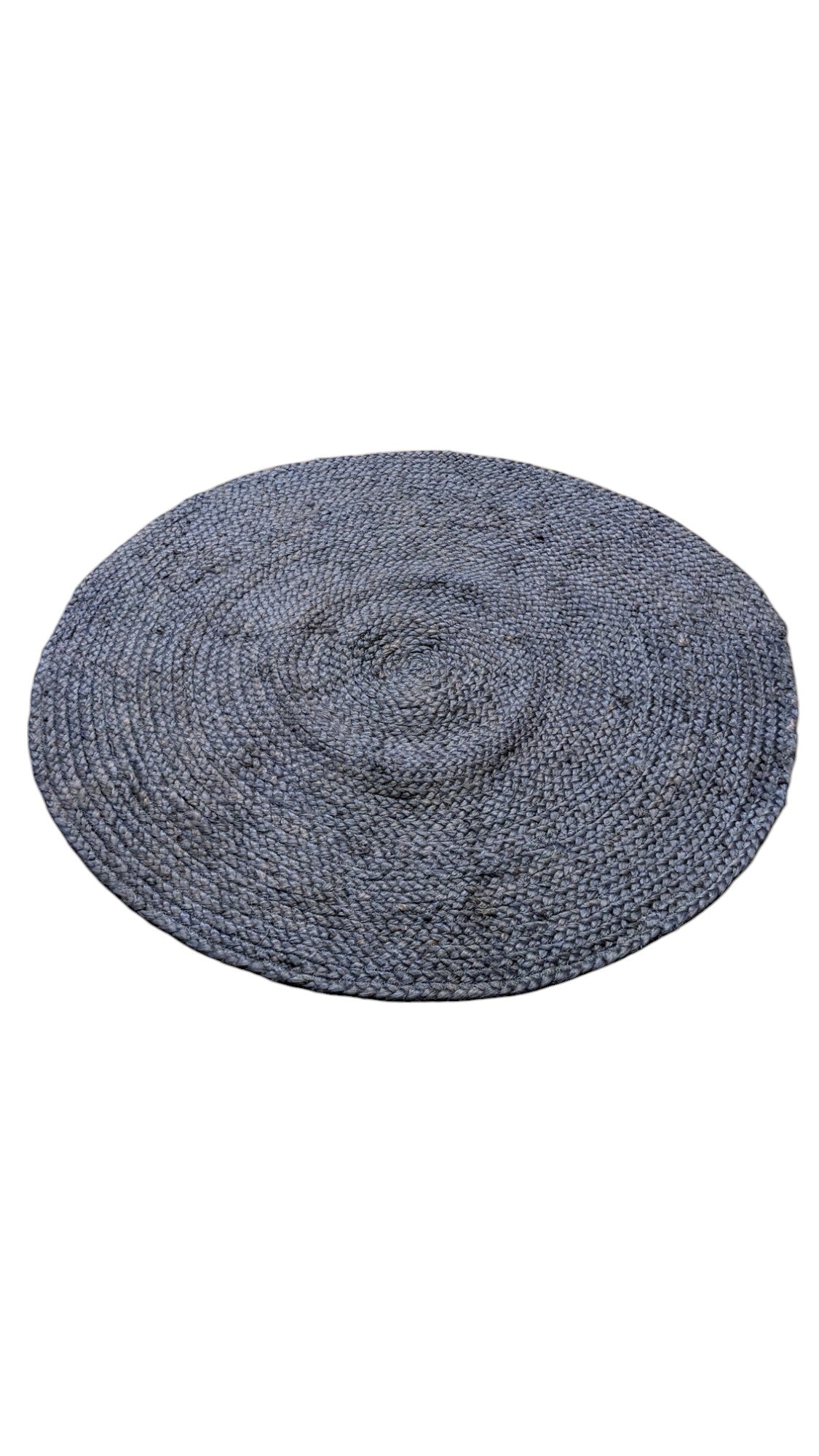 Braided Overdyed Jute Rug - 104 x 104 cm