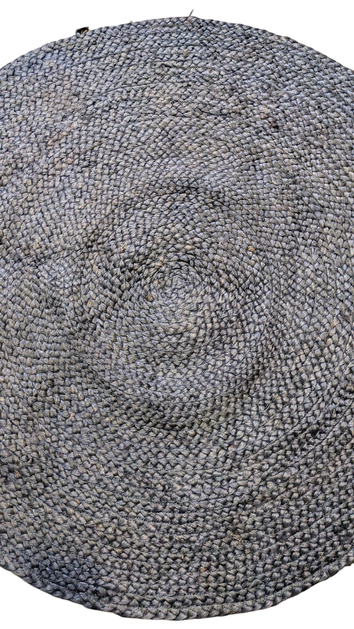 Braided Overdyed Jute Rug - 104 x 104 cm