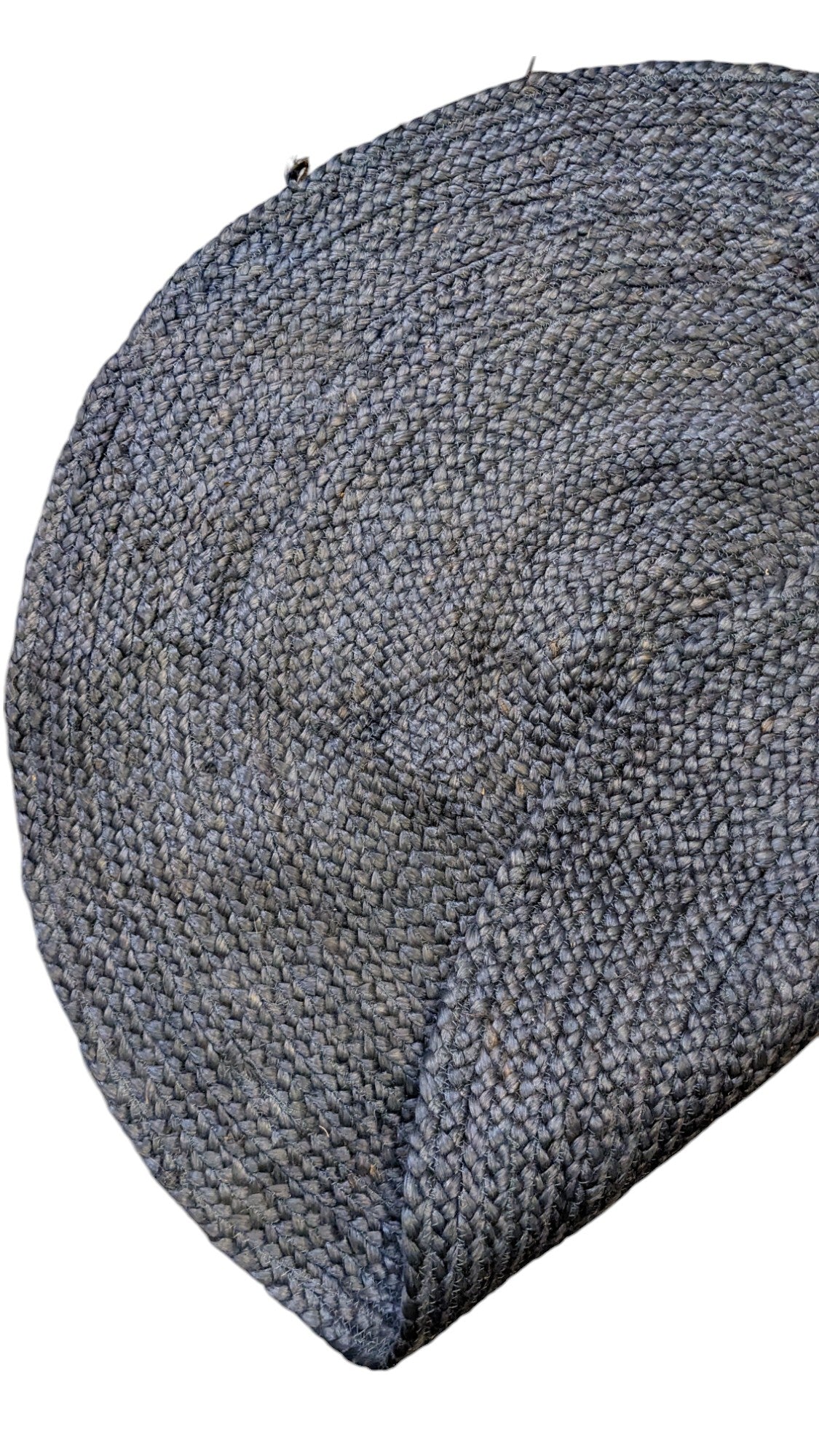 Braided Overdyed Jute Rug - 104 x 104 cm