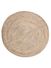 Braided Natural Jute Rug - 116 x 116 cm