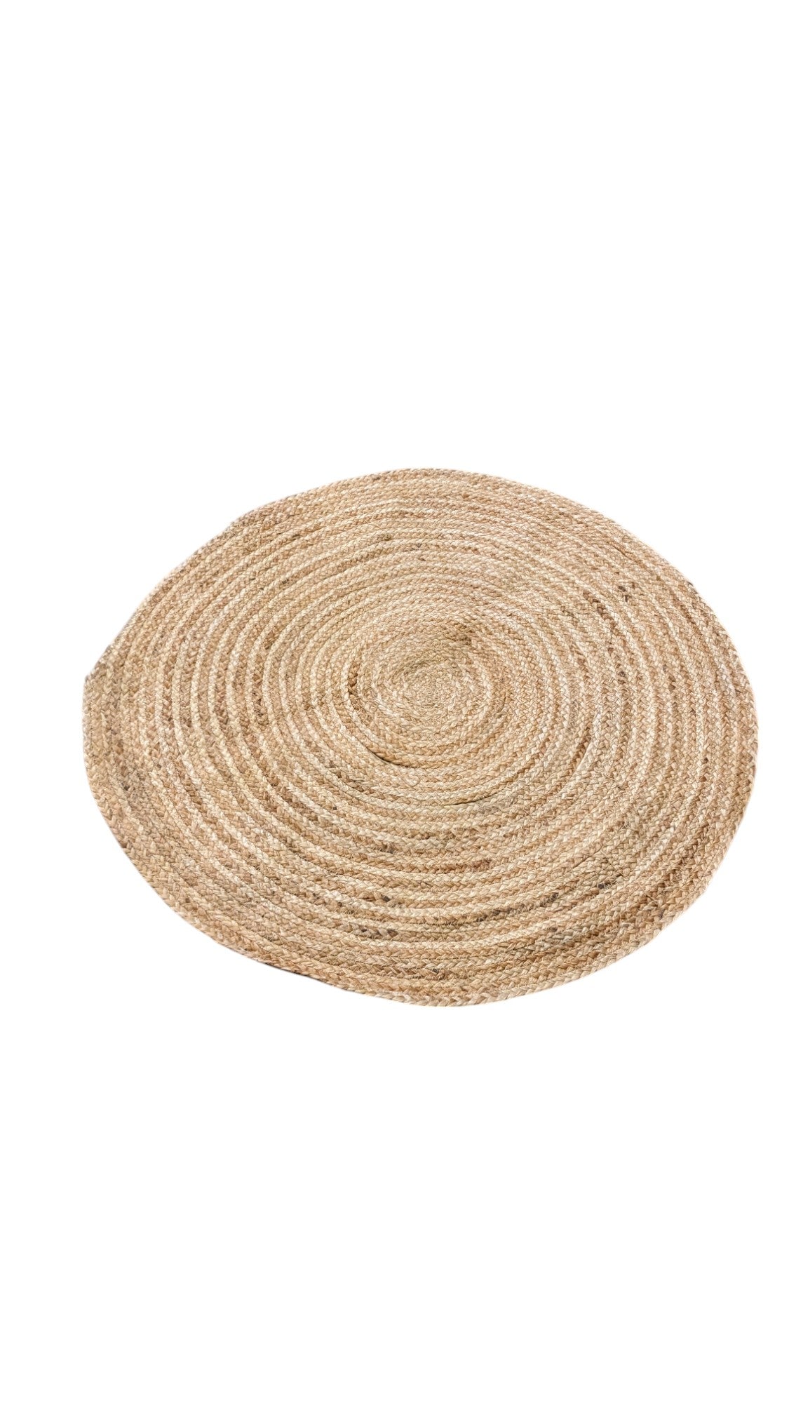 Braided Natural Jute Rug - 85 x 85 cm
