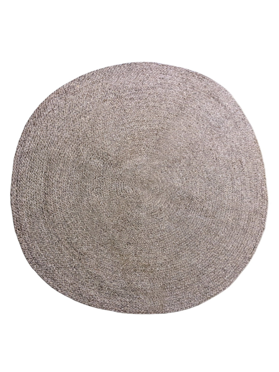 Braided Overdyed Jute Rug - 162 x 162 cm