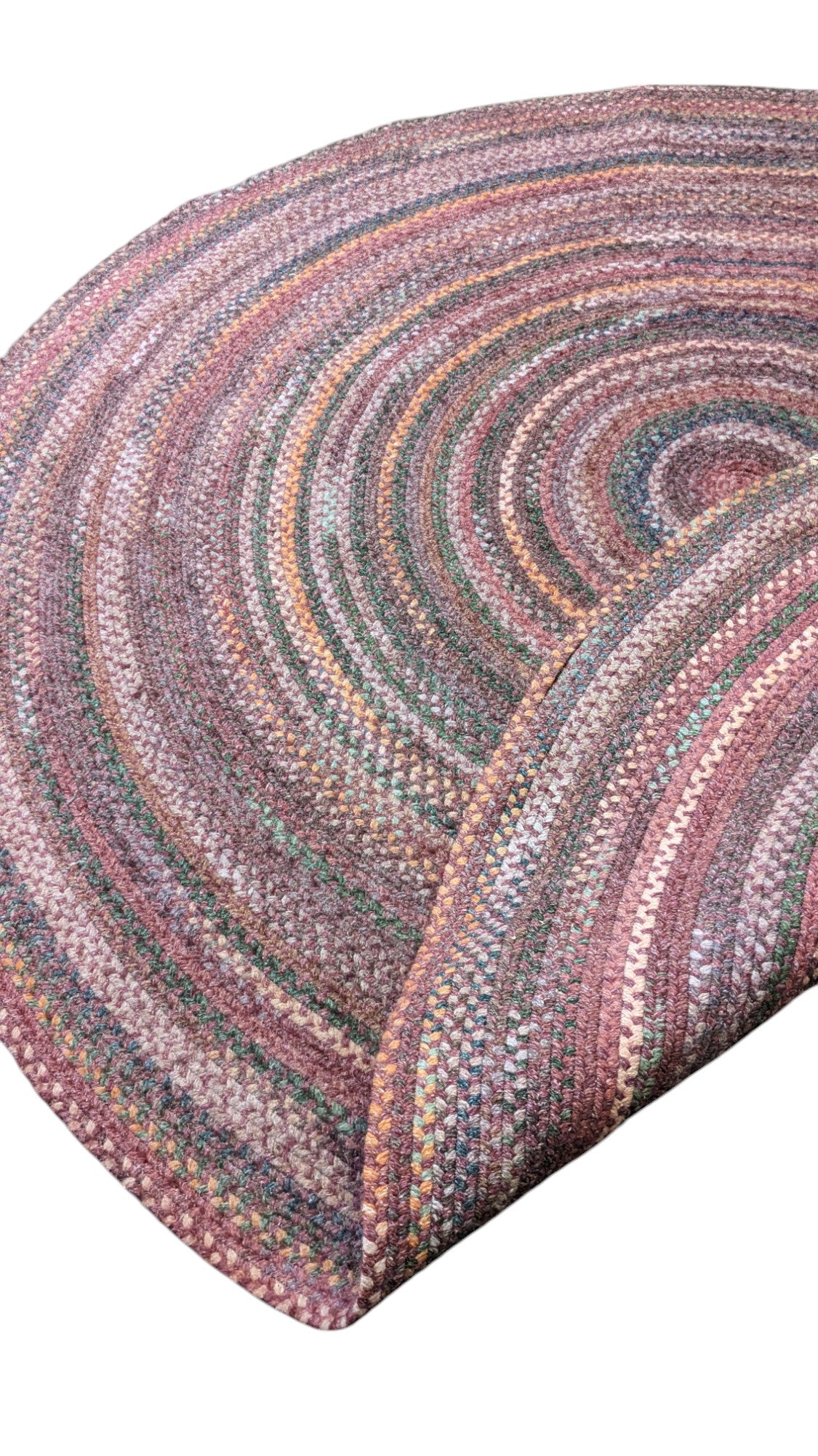 Braided Overdyed Jute Rug - 213 x 213 cm
