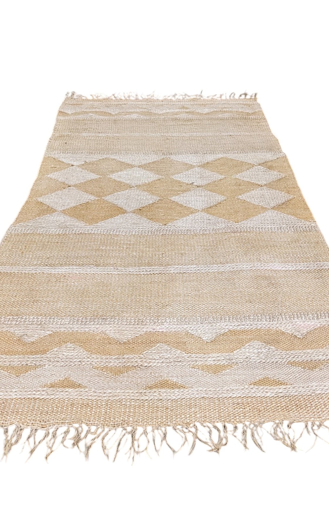 Flatweave Natural Jute Runner - 247 × 126 cm