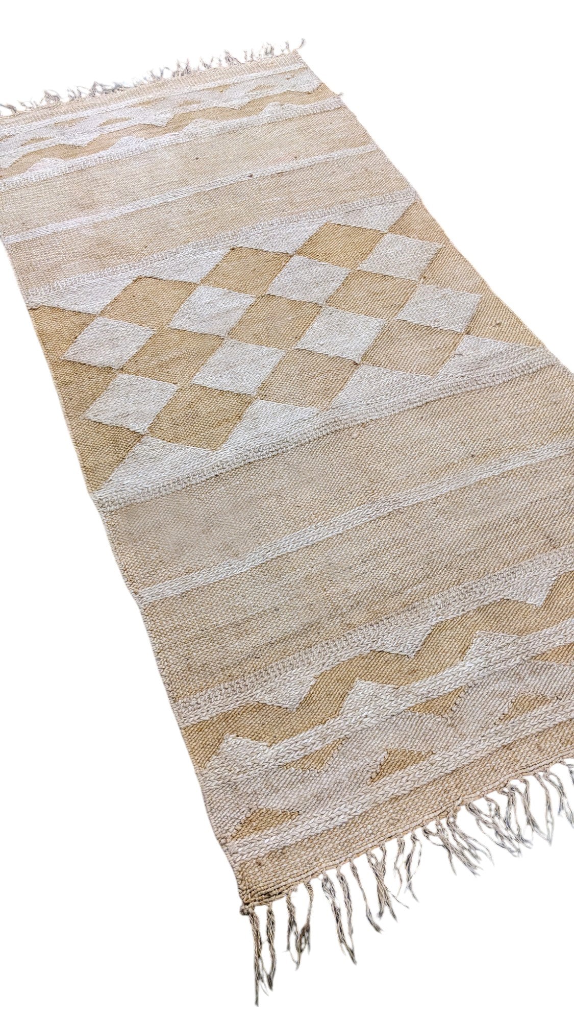 Flatweave Natural Jute Runner - 247 × 126 cm