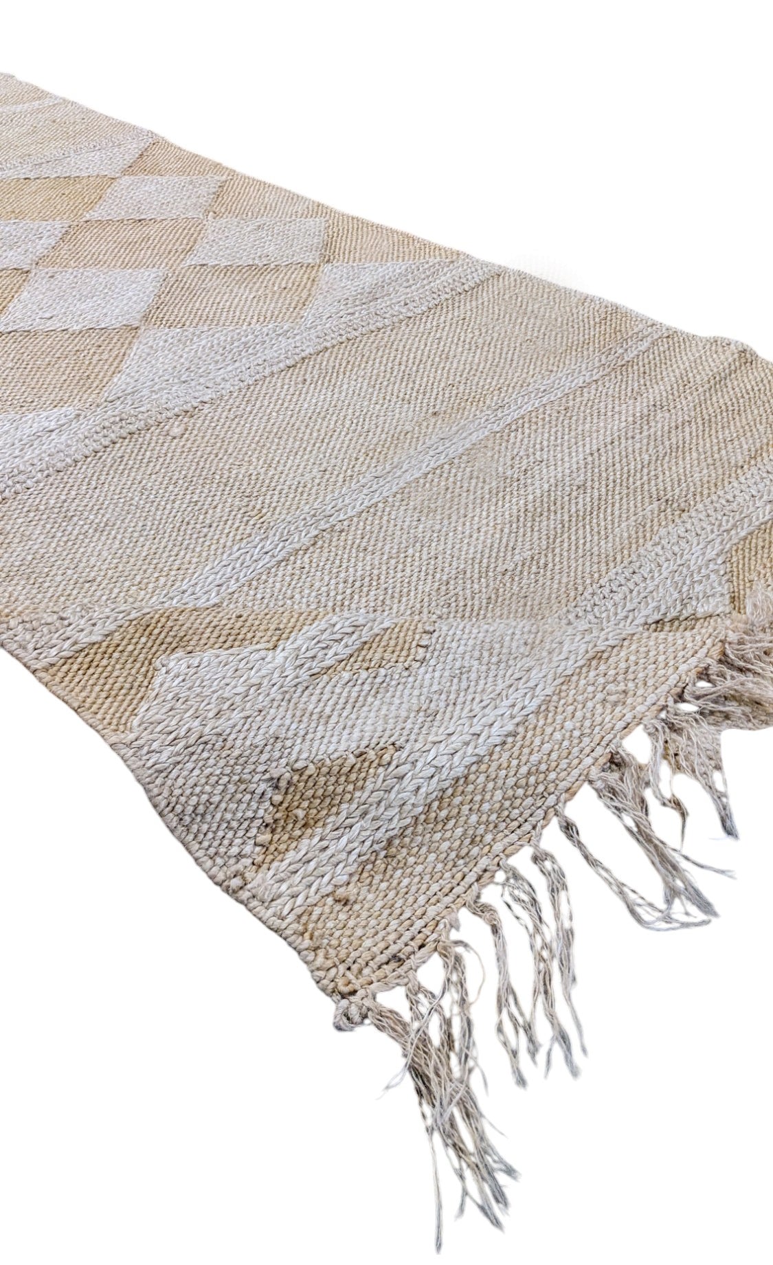 Flatweave Natural Jute Runner - 247 × 126 cm