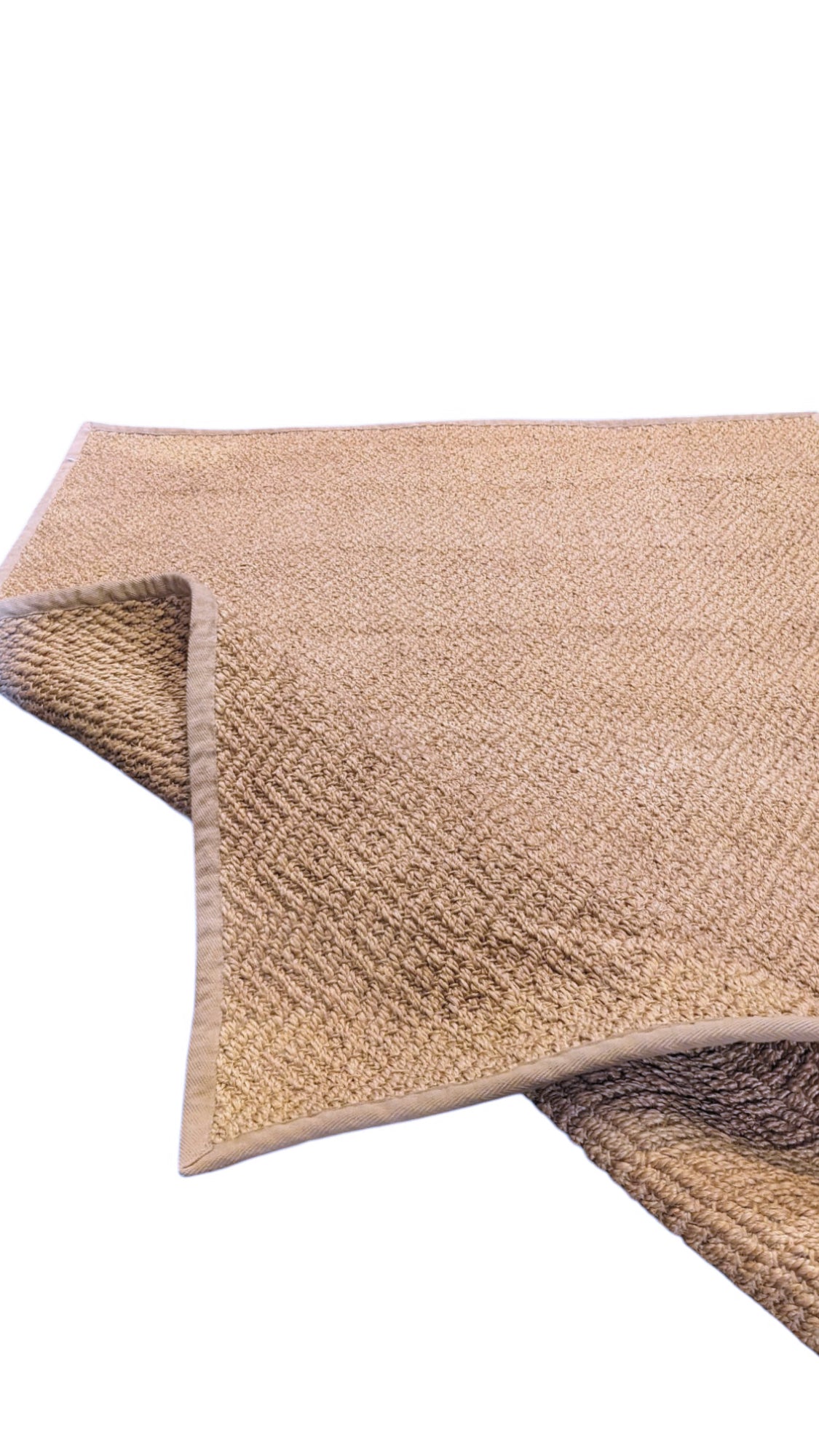 Loop Natural Jute Rug - 183 × 128 cm