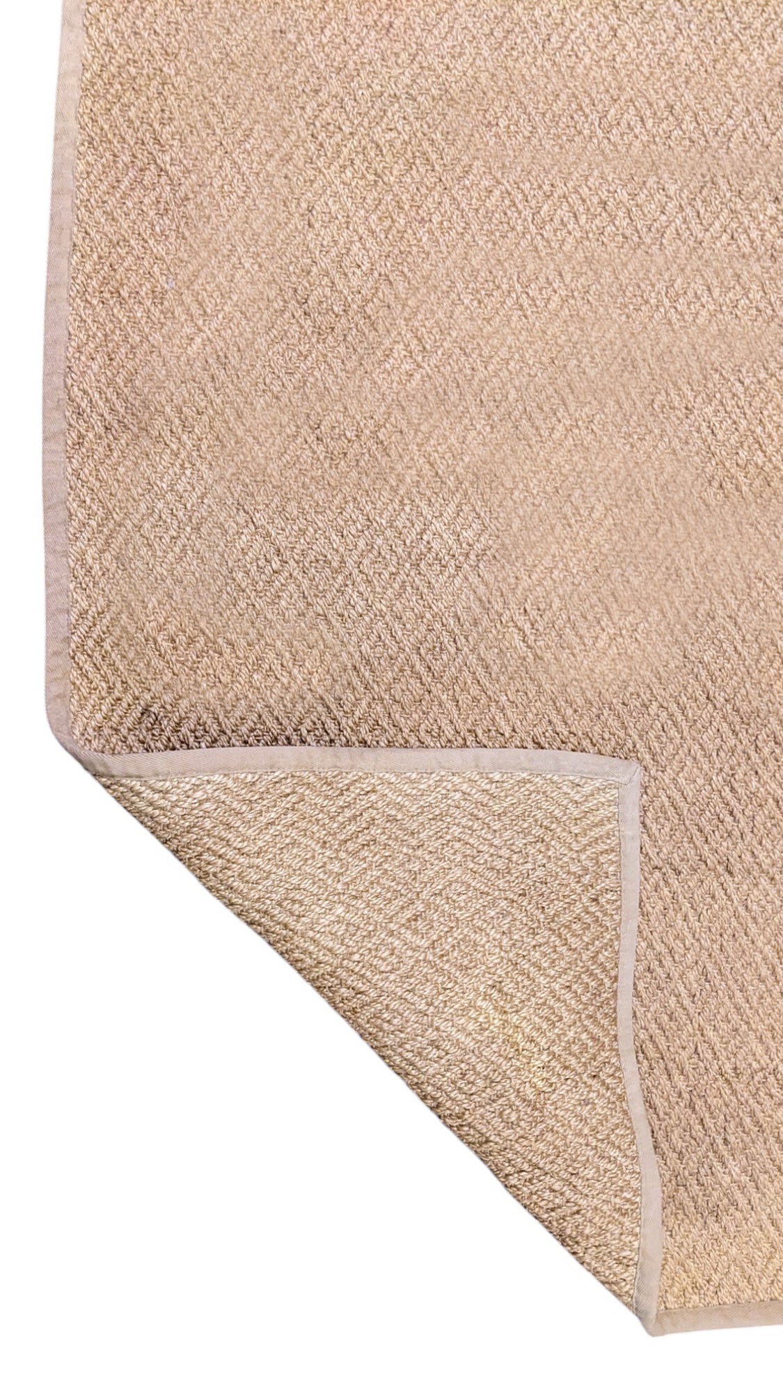 Loop Natural Jute Rug - 183 × 128 cm