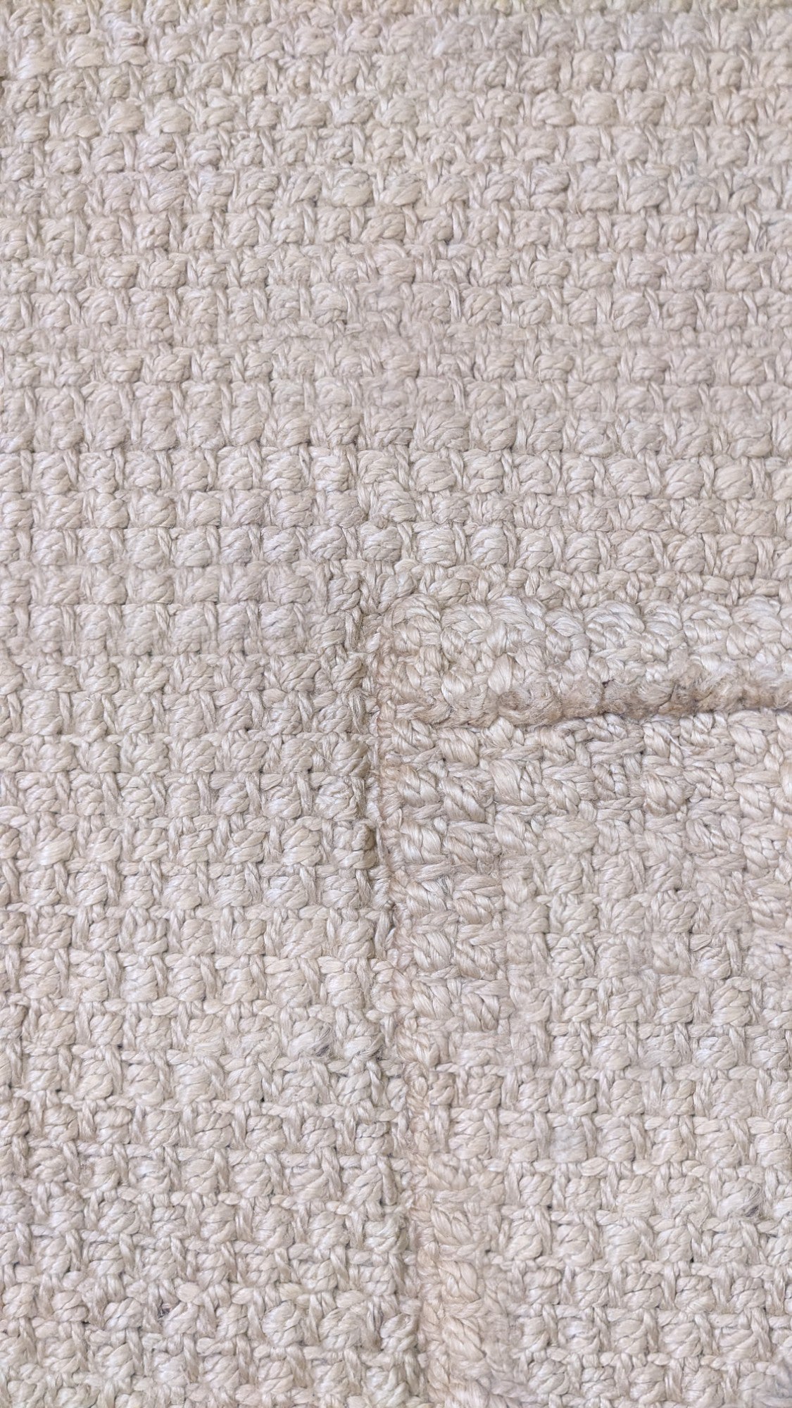 Chunky Natural Jute Rug - 156 × 94 cm