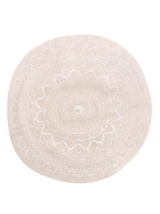 Braided Natural Jute Rug - 101 x 101 cm