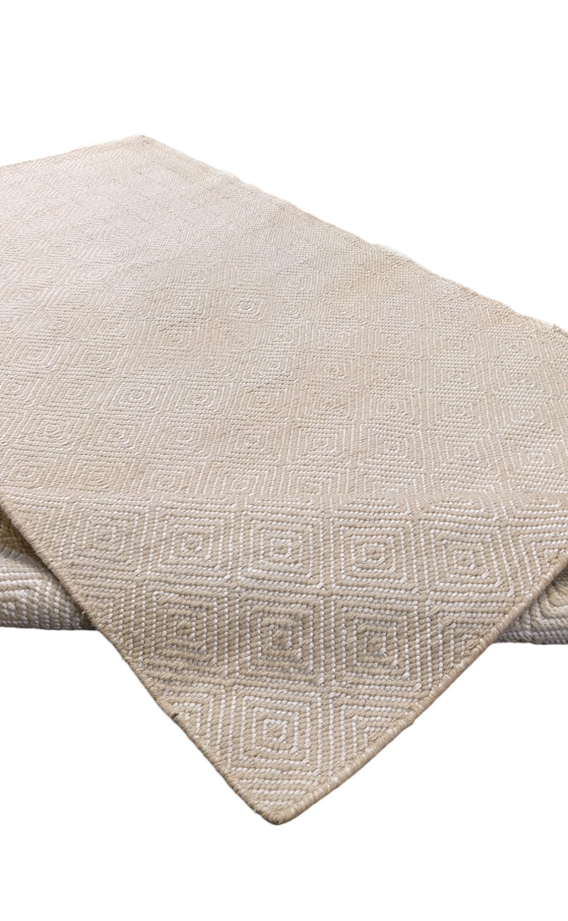 Modern Flatweave Rug - 204 × 94 cm