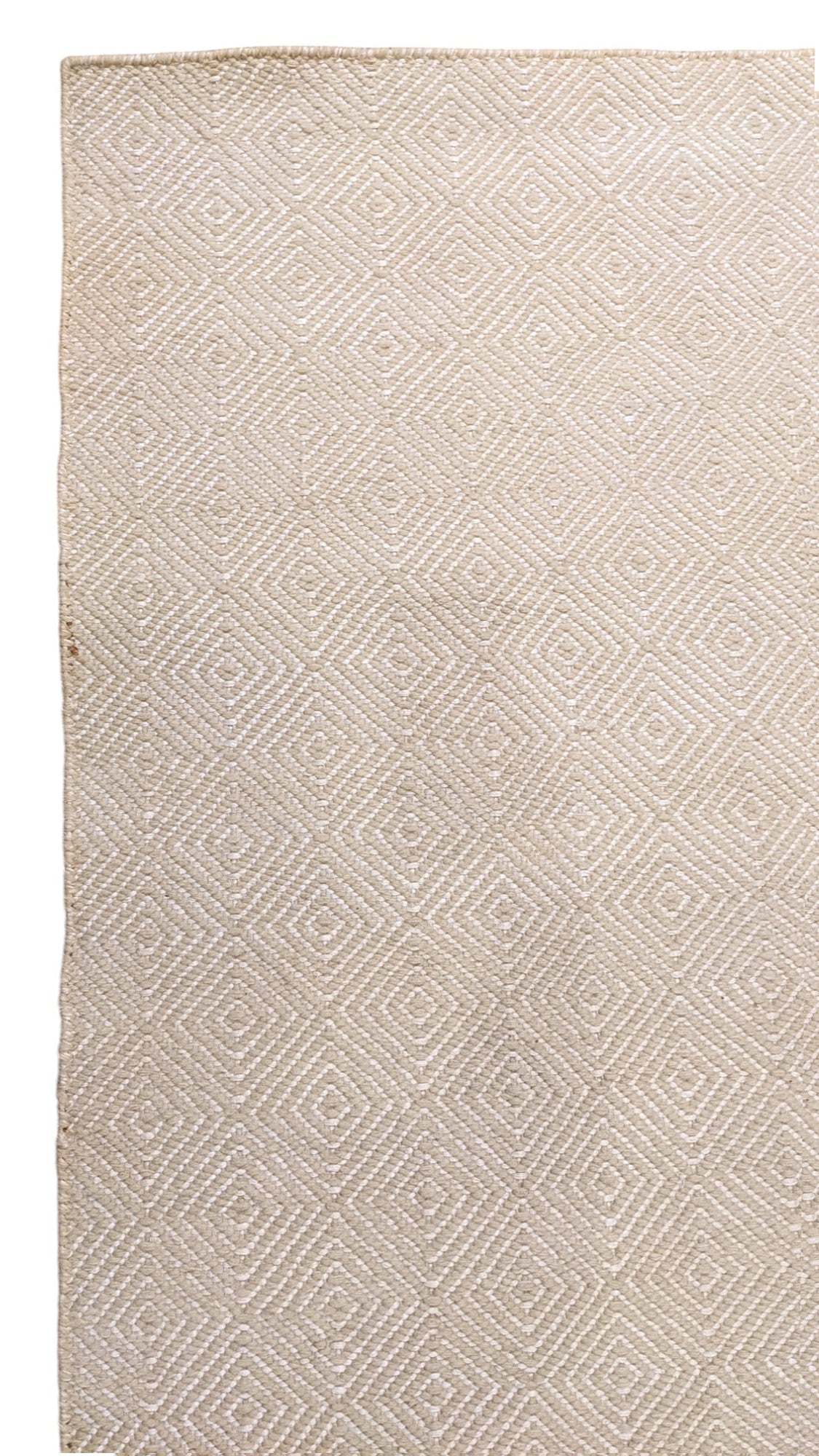 Modern Flatweave Rug - 204 × 94 cm