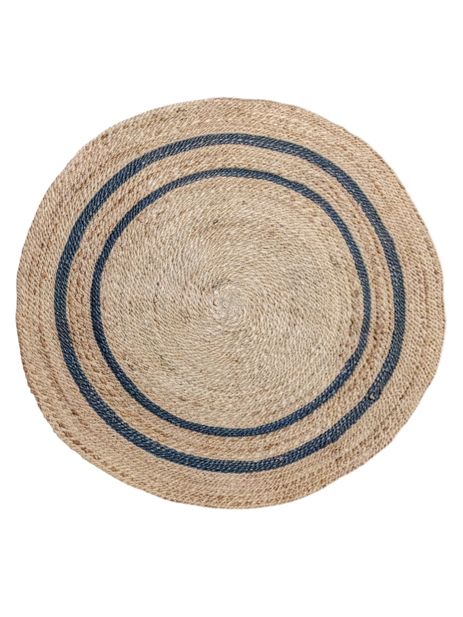 Braided Natural Jute Rug - 152 x 152 cm