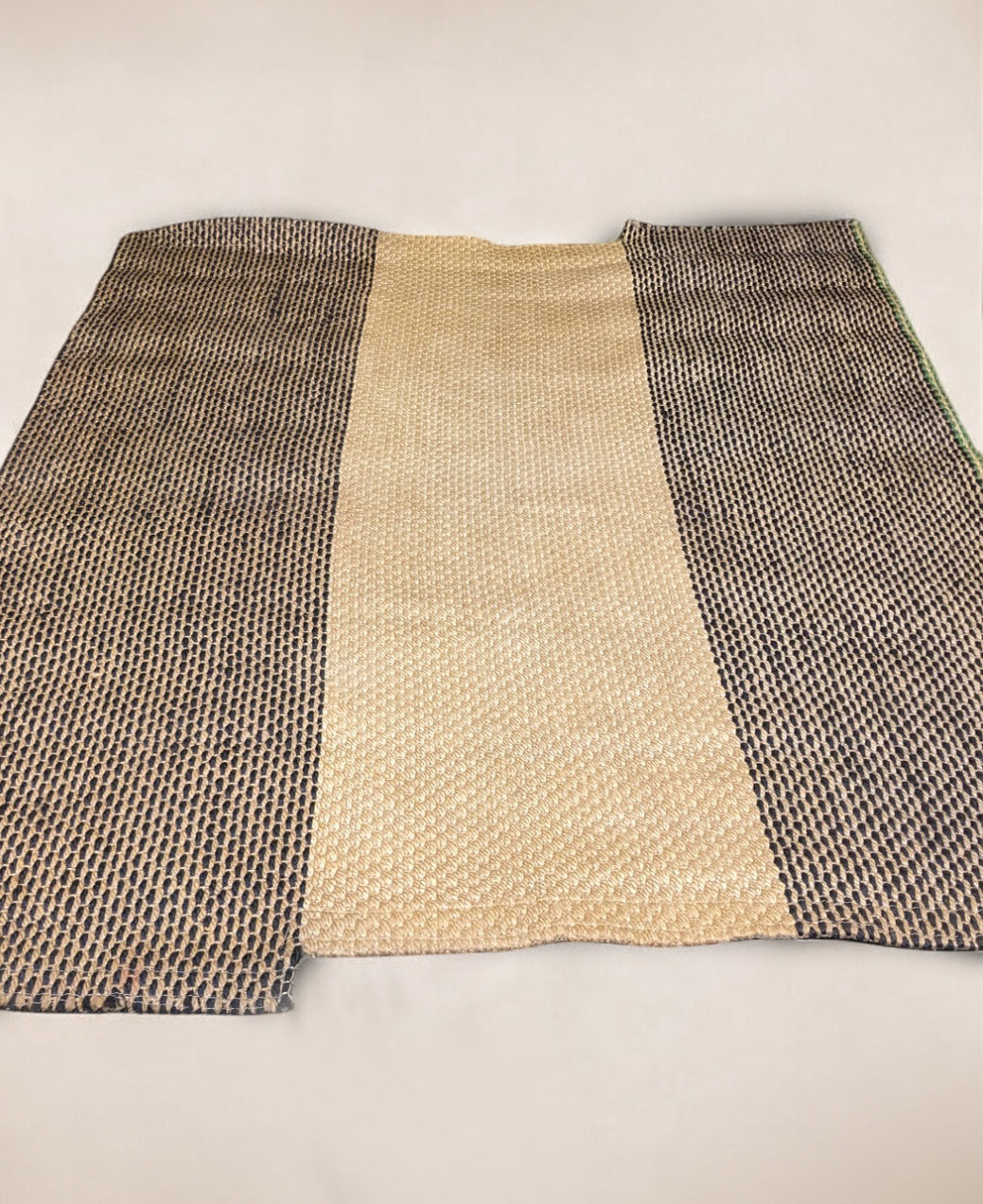 Braided Natural Jute Rug - 207 × 174 cm