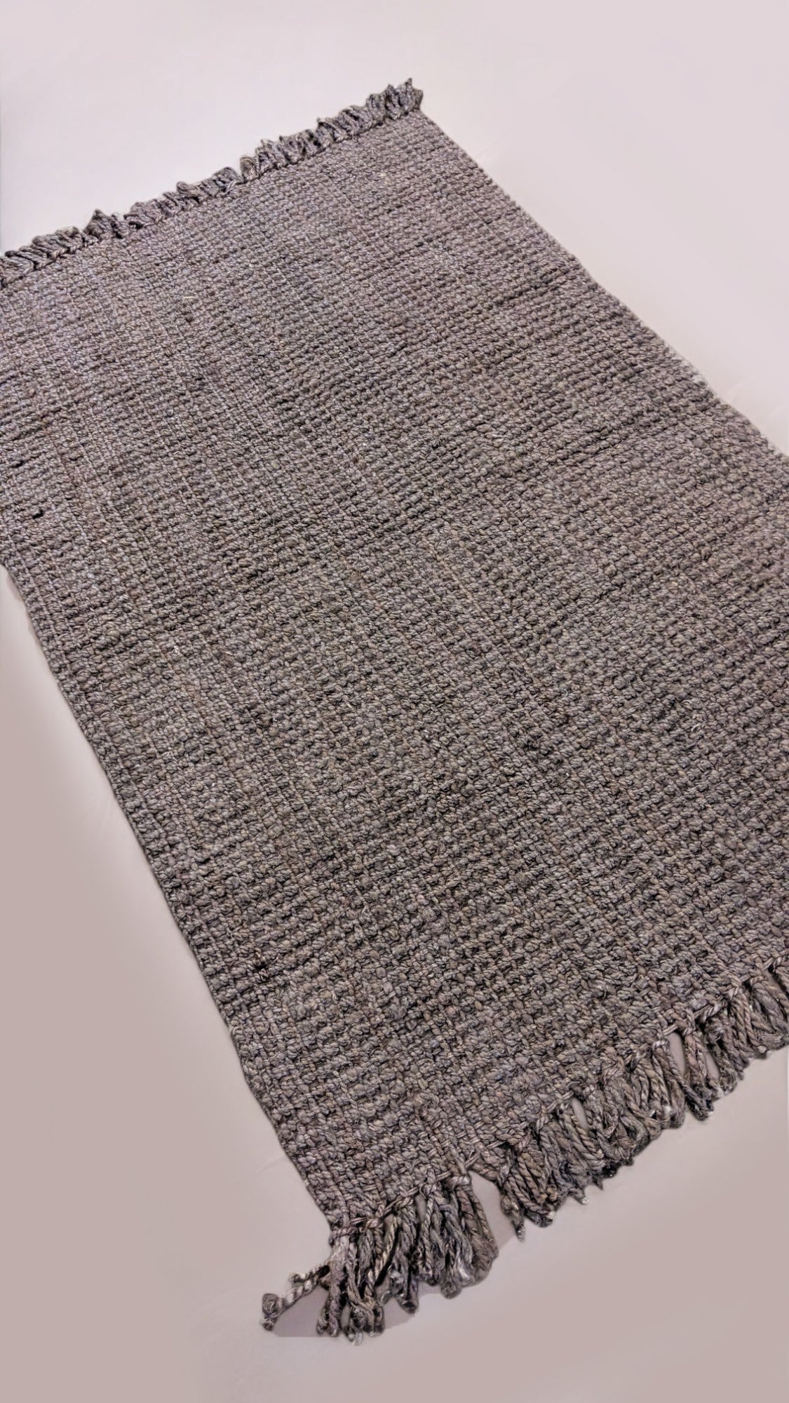 Chunky Overdyed Jute Rug - 158 x 94 cm