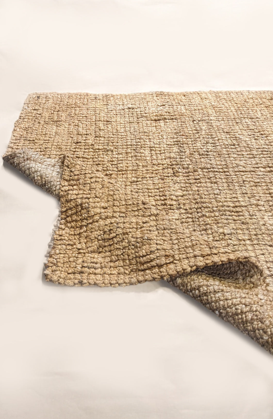 Chunky Natural Jute Rug - 186 x 180 cm
