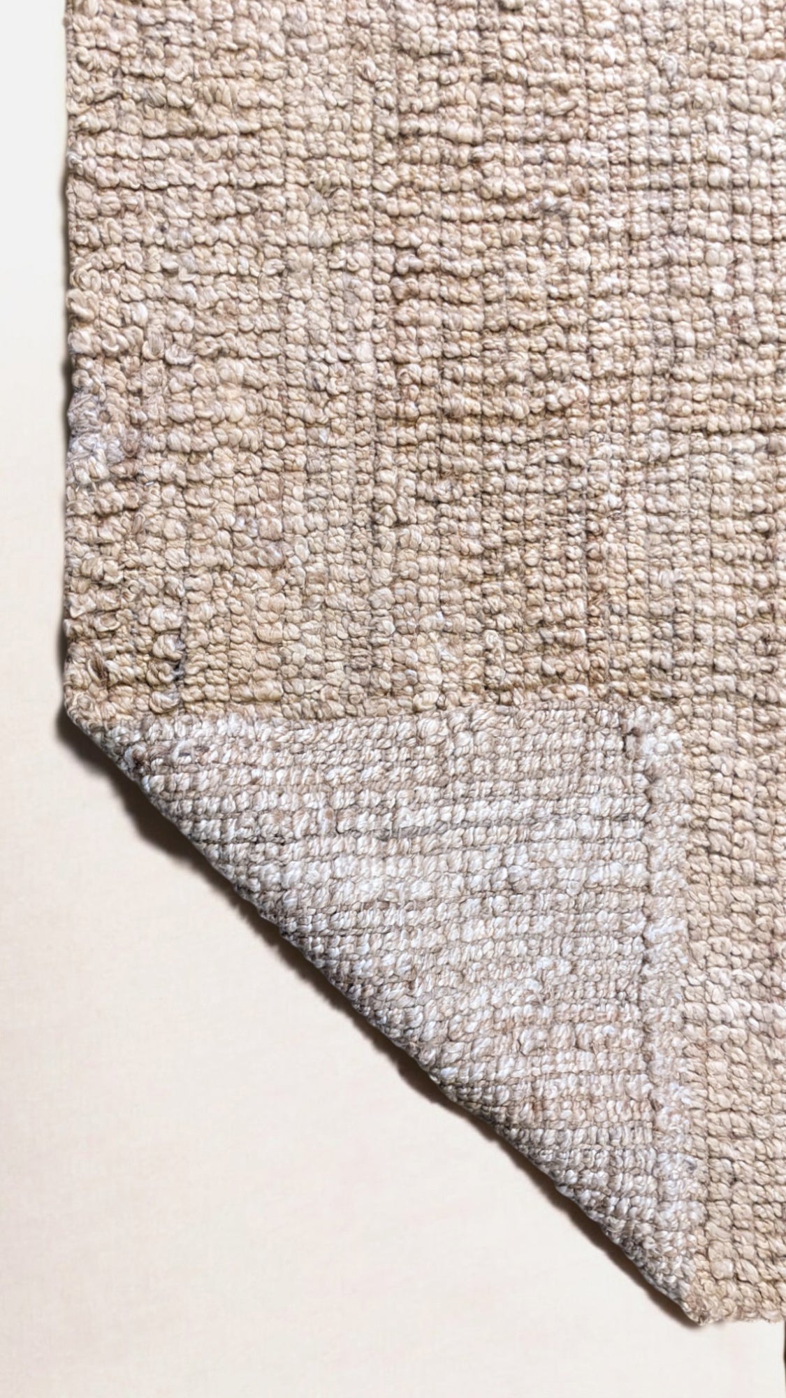 Chunky Natural Jute Rug - 186 x 180 cm