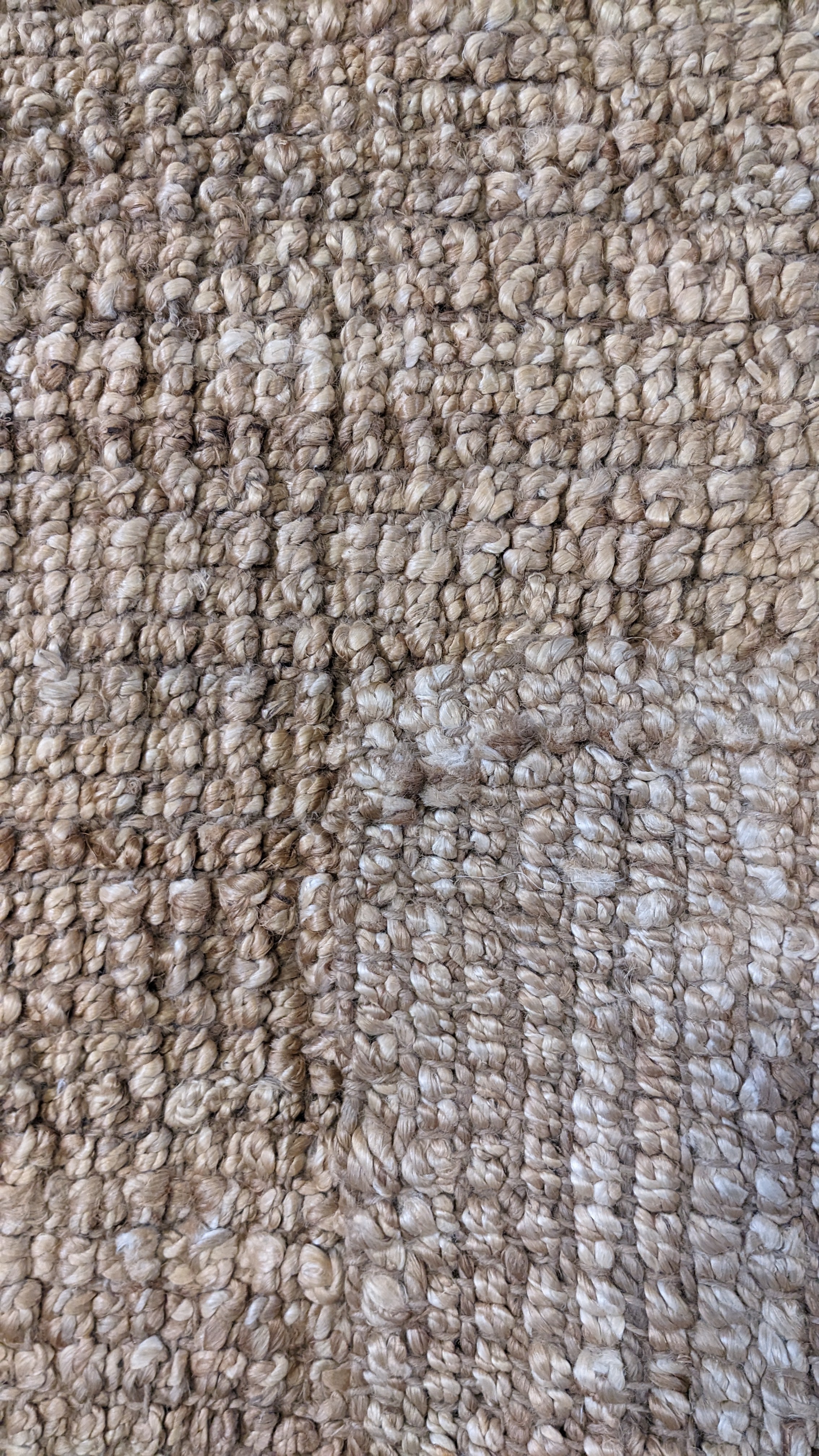 Chunky Natural Jute Rug - 186 x 180 cm