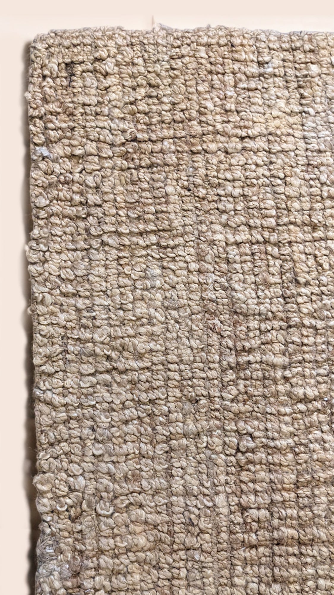 Chunky Natural Jute Rug - 186 x 180 cm