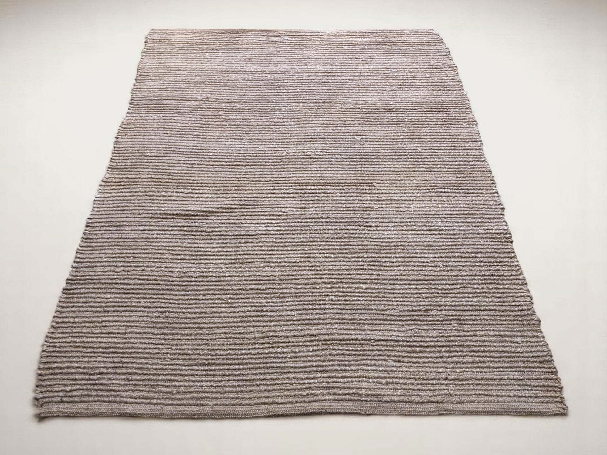 Braided Natural Jute Rug - 201 x 146 cm