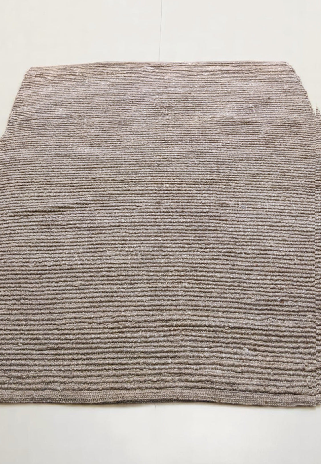 Braided Natural Jute Rug - 201 x 146 cm