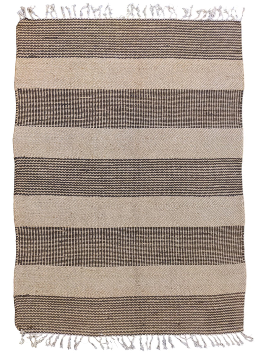 Flatweave Natural Jute Rug - 186 x 134 cm
