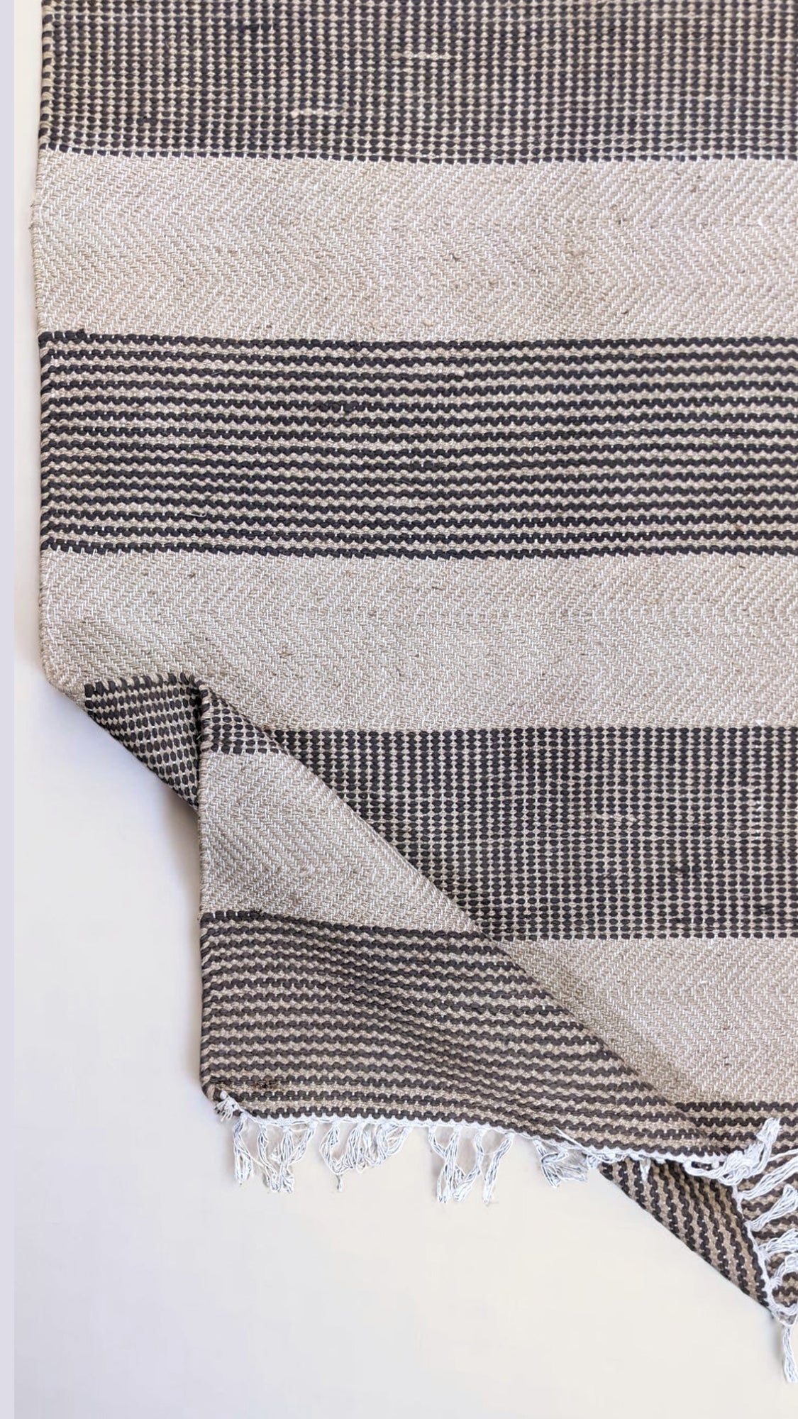 Flatweave Natural Jute Rug - 186 x 134 cm