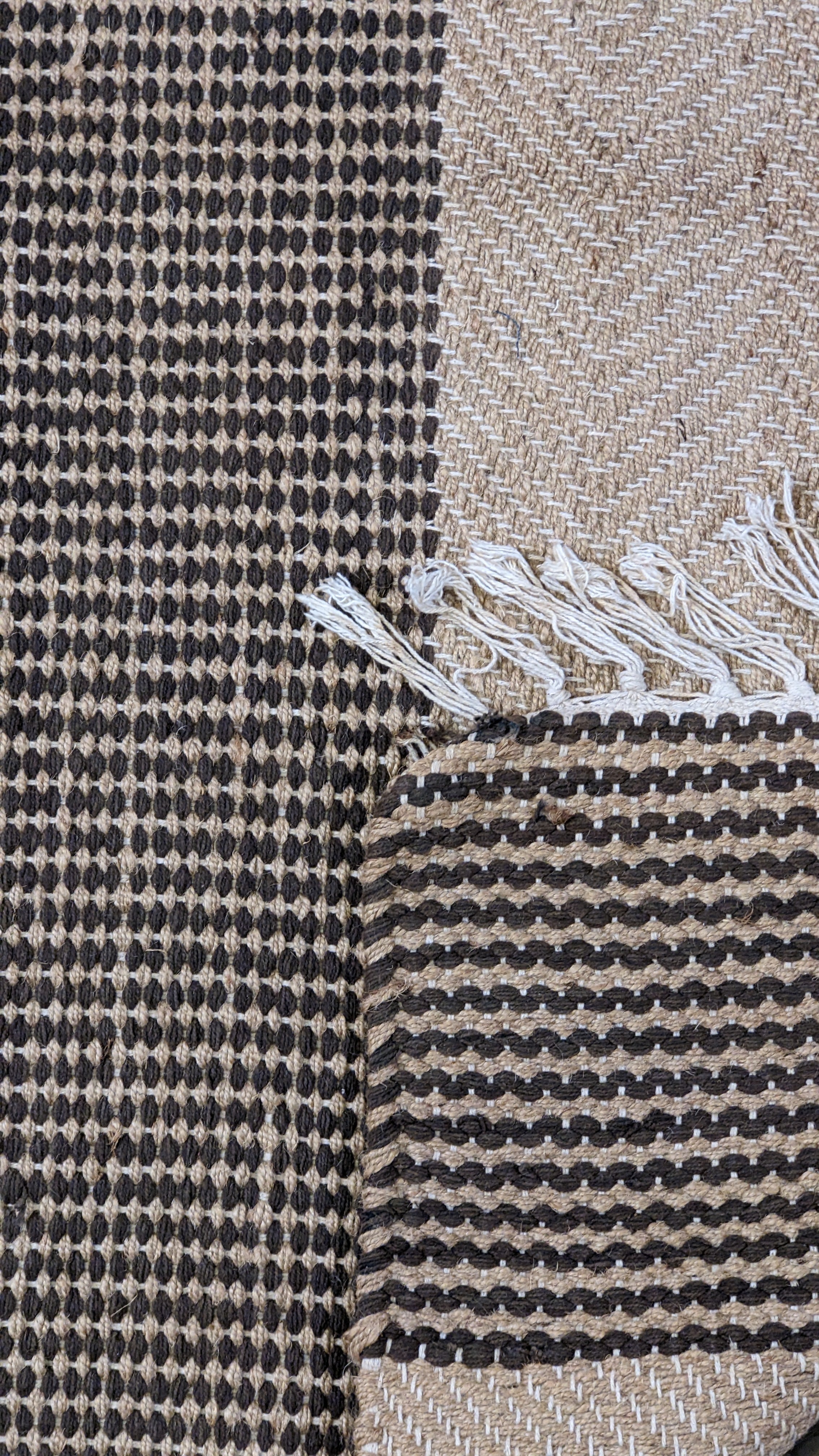 Flatweave Natural Jute Rug - 186 x 134 cm