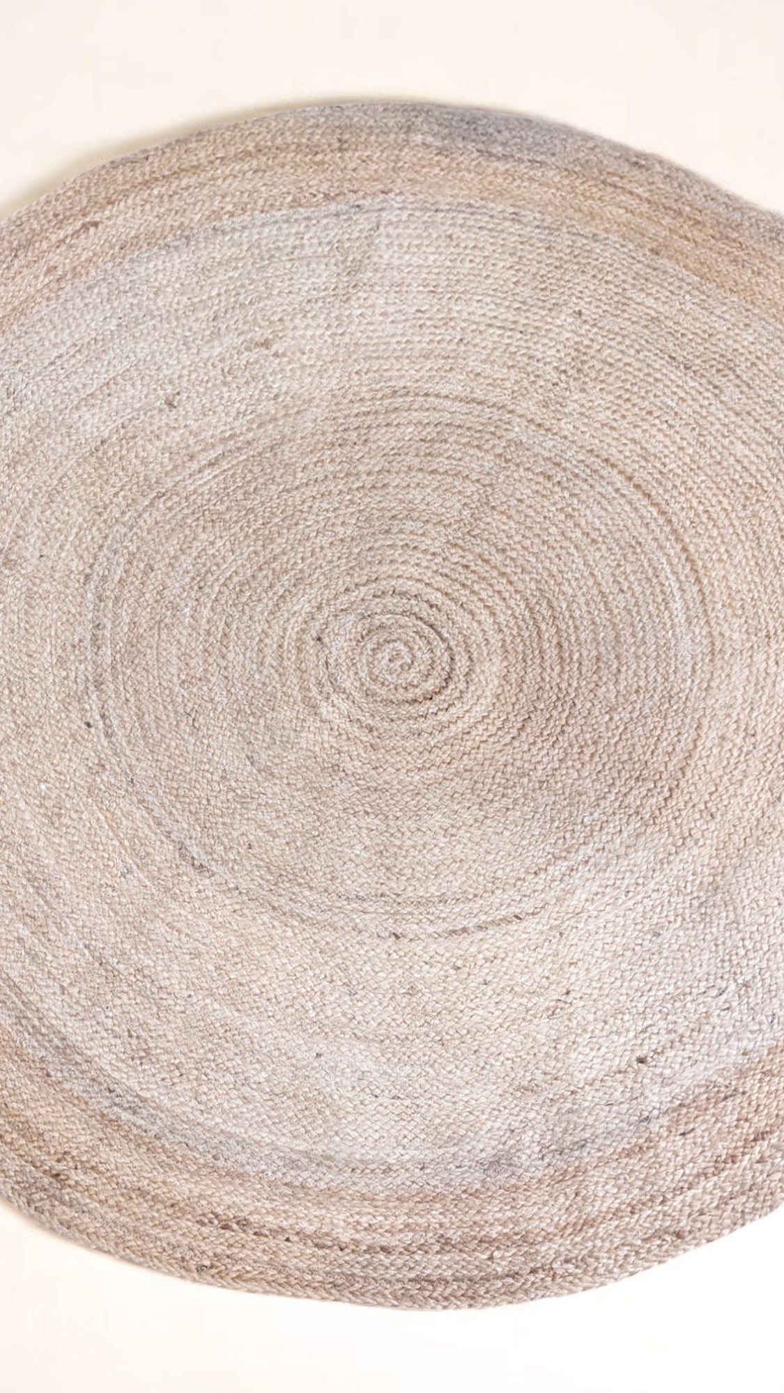 Flatweave Natural Jute Rug - 146 x 146 cm