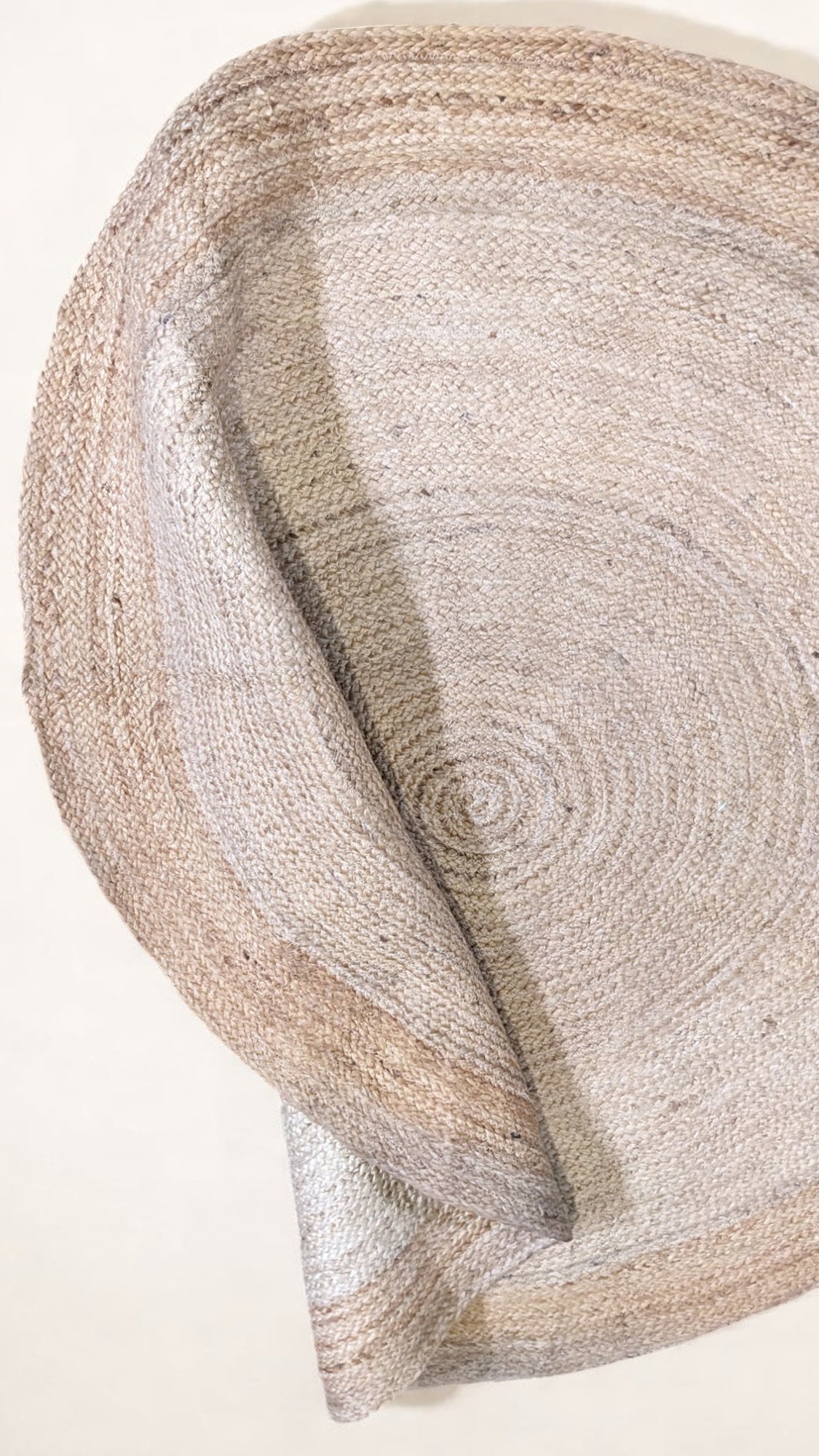 Flatweave Natural Jute Rug - 146 x 146 cm