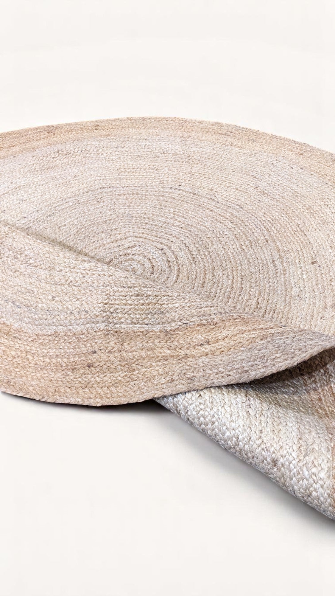 Flatweave Natural Jute Rug - 146 x 146 cm