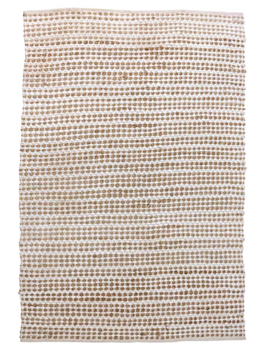 Loop Weave Natural Jute Rug - 183 x 122 cm