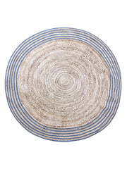 Braided Natural Jute Rug - 122 x 122 cm