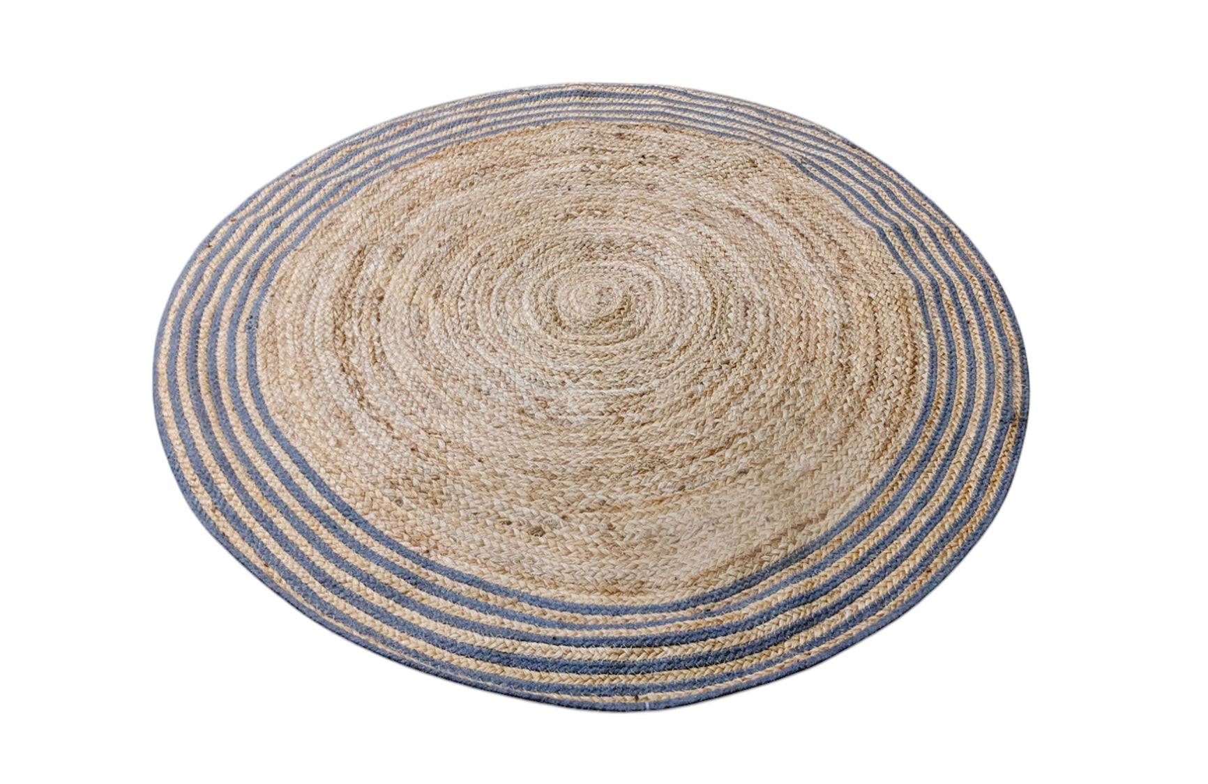 Braided Natural Jute Rug - 122 x 122 cm