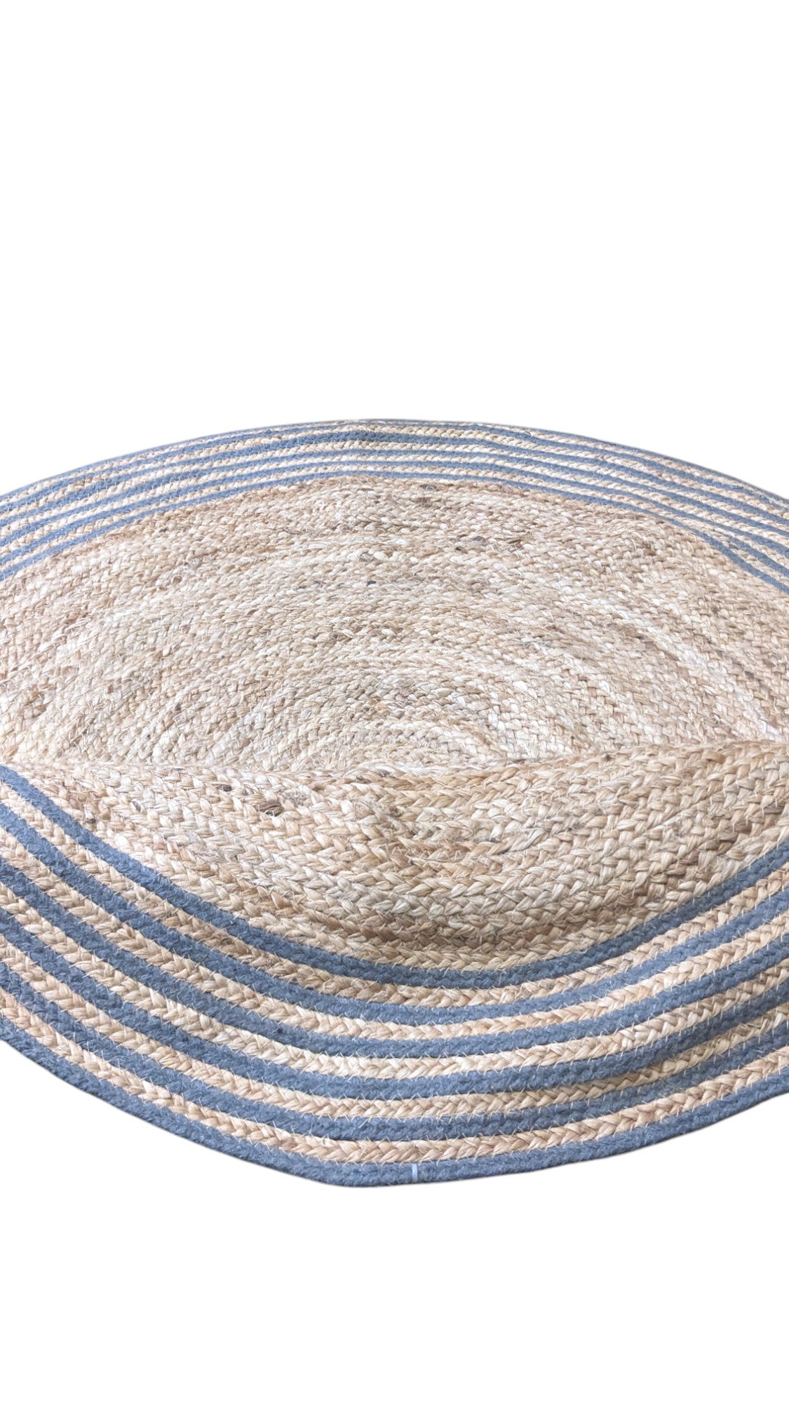 Braided Natural Jute Rug - 122 x 122 cm