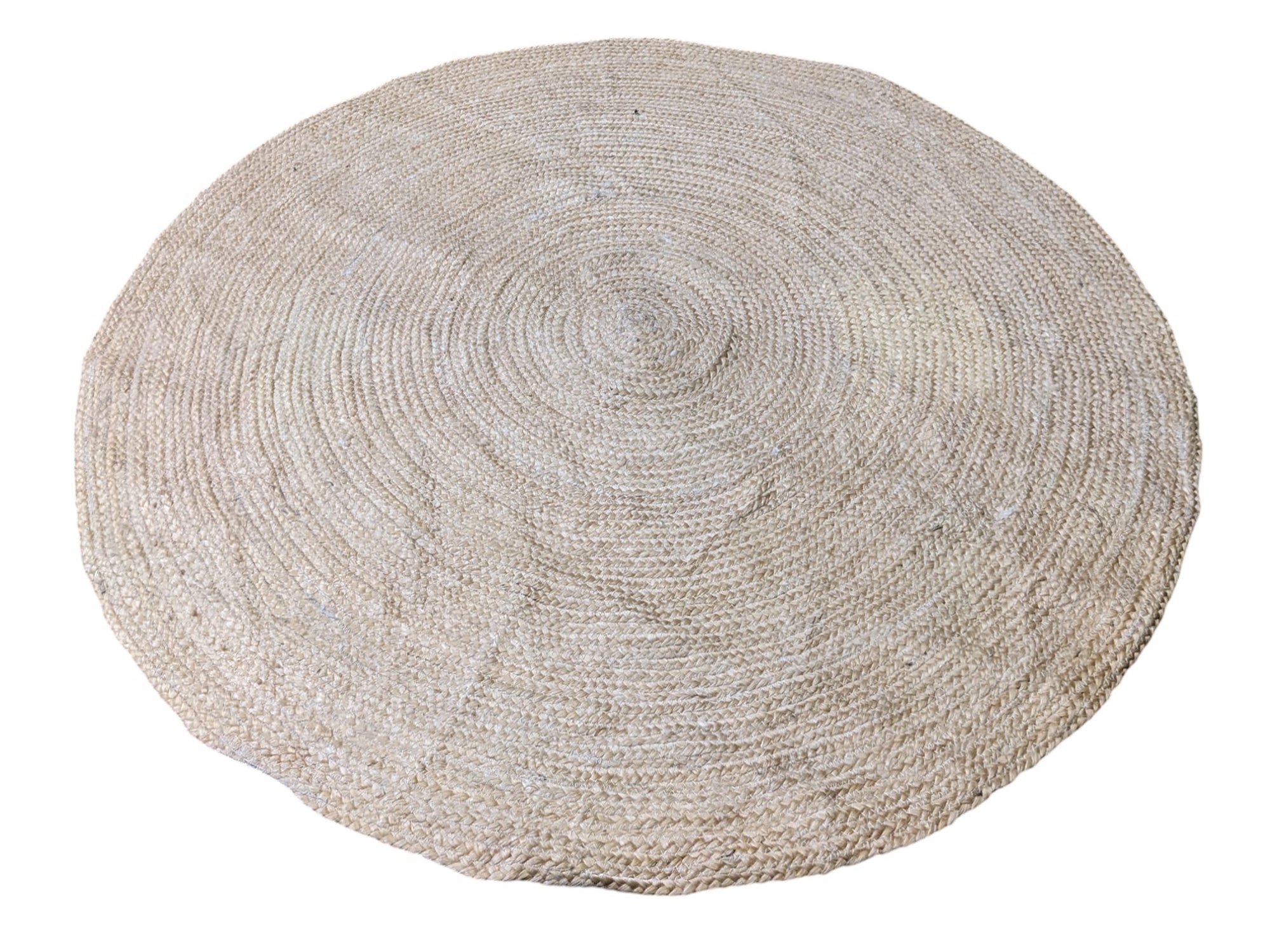 Braided Natural Jute Rug - 122 x 122 cm