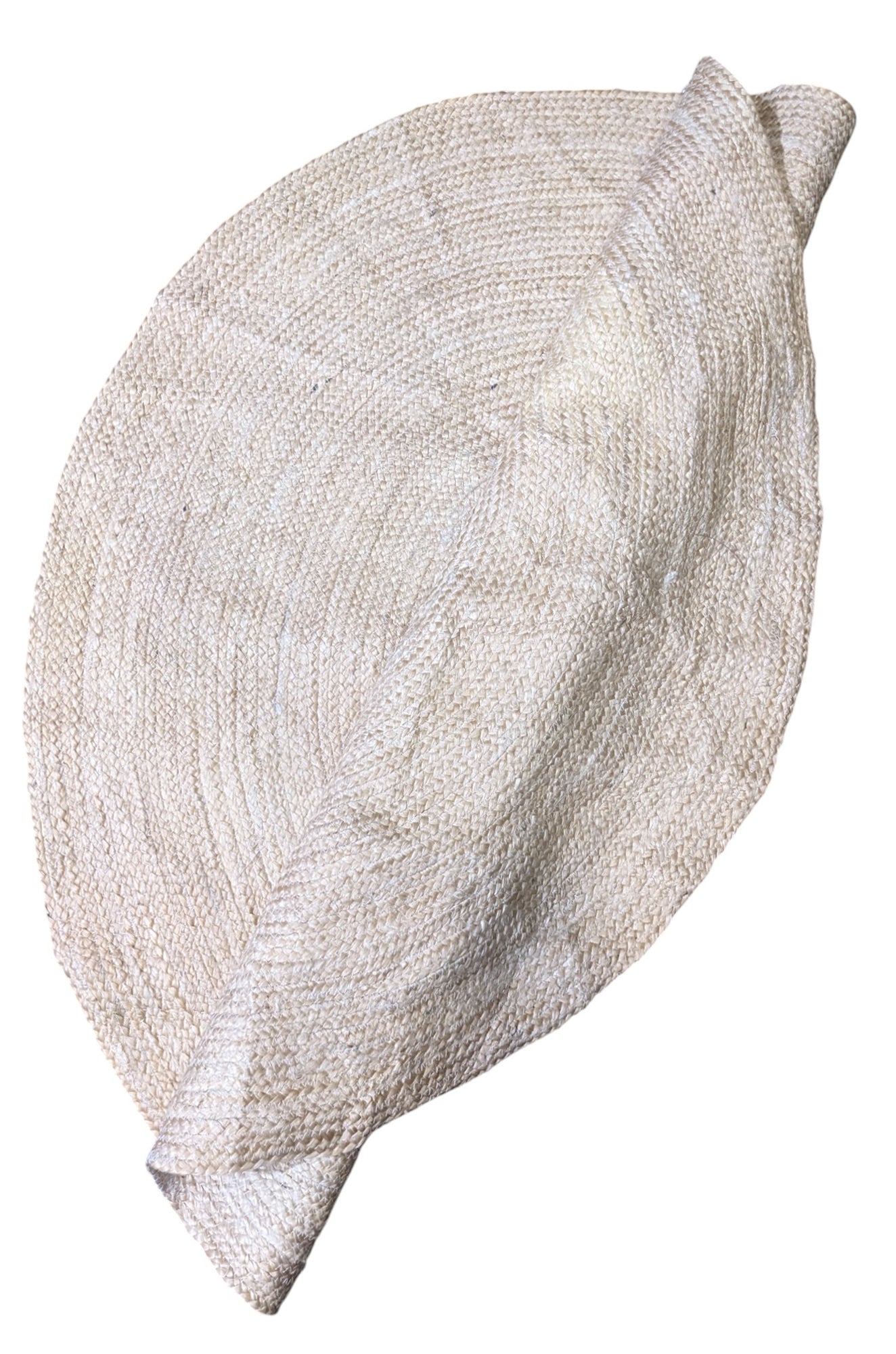 Braided Natural Jute Rug - 122 x 122 cm