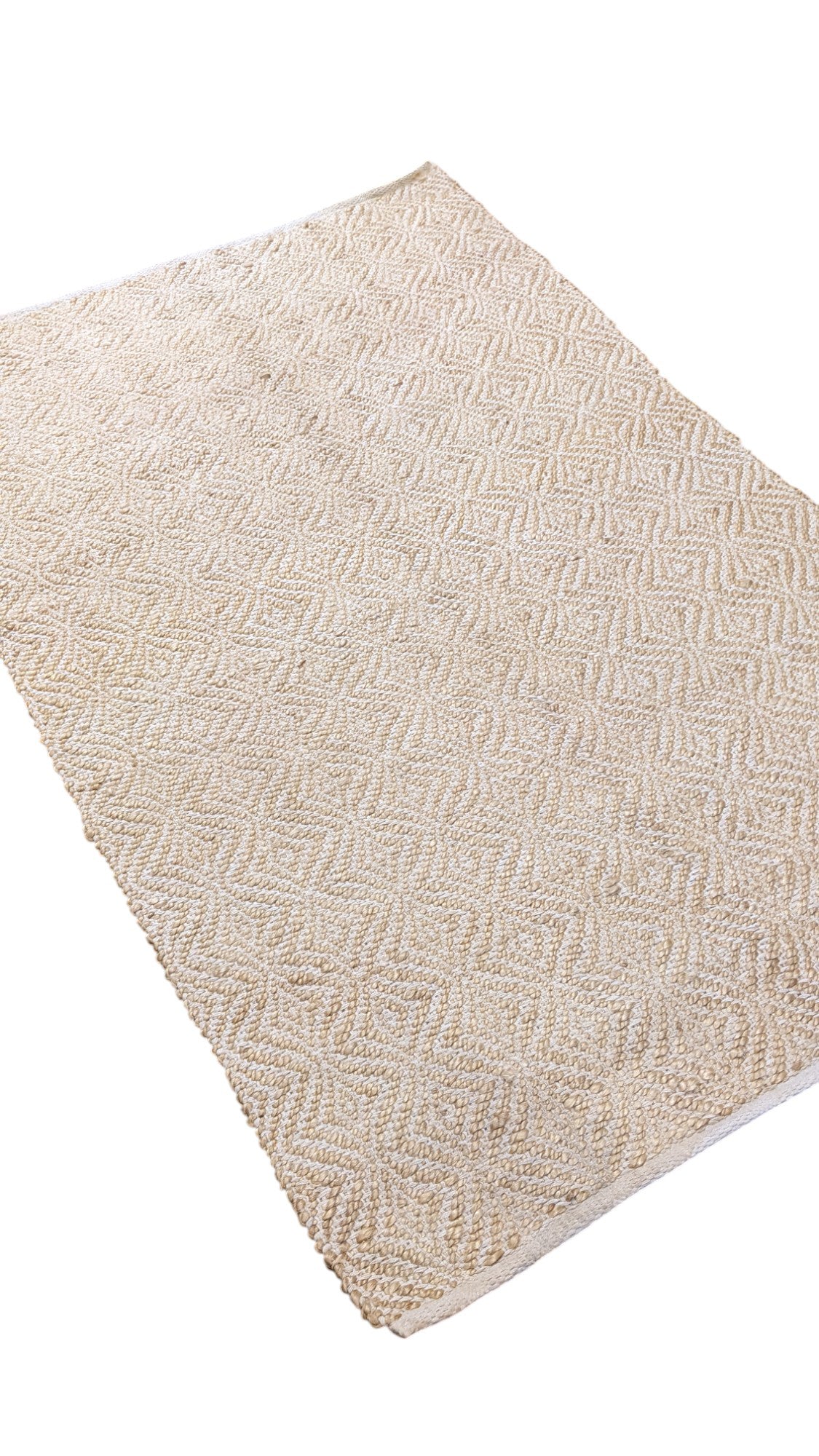Loop Natural Jute Rug - 189 × 126 cm