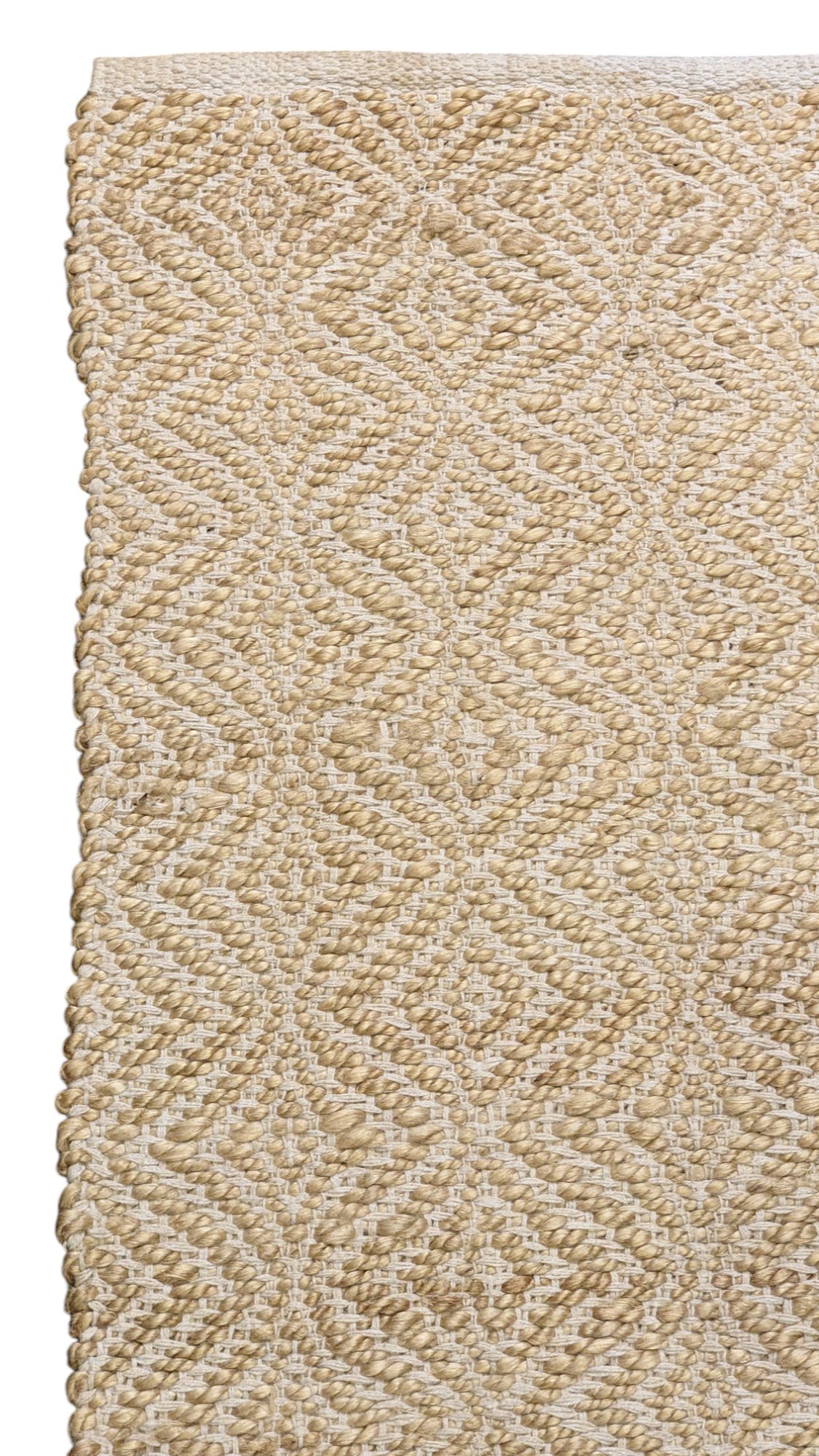 Loop Natural Jute Rug - 189 × 126 cm