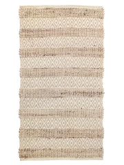 Braided Natural Jute Rug - 125 × 73 cm
