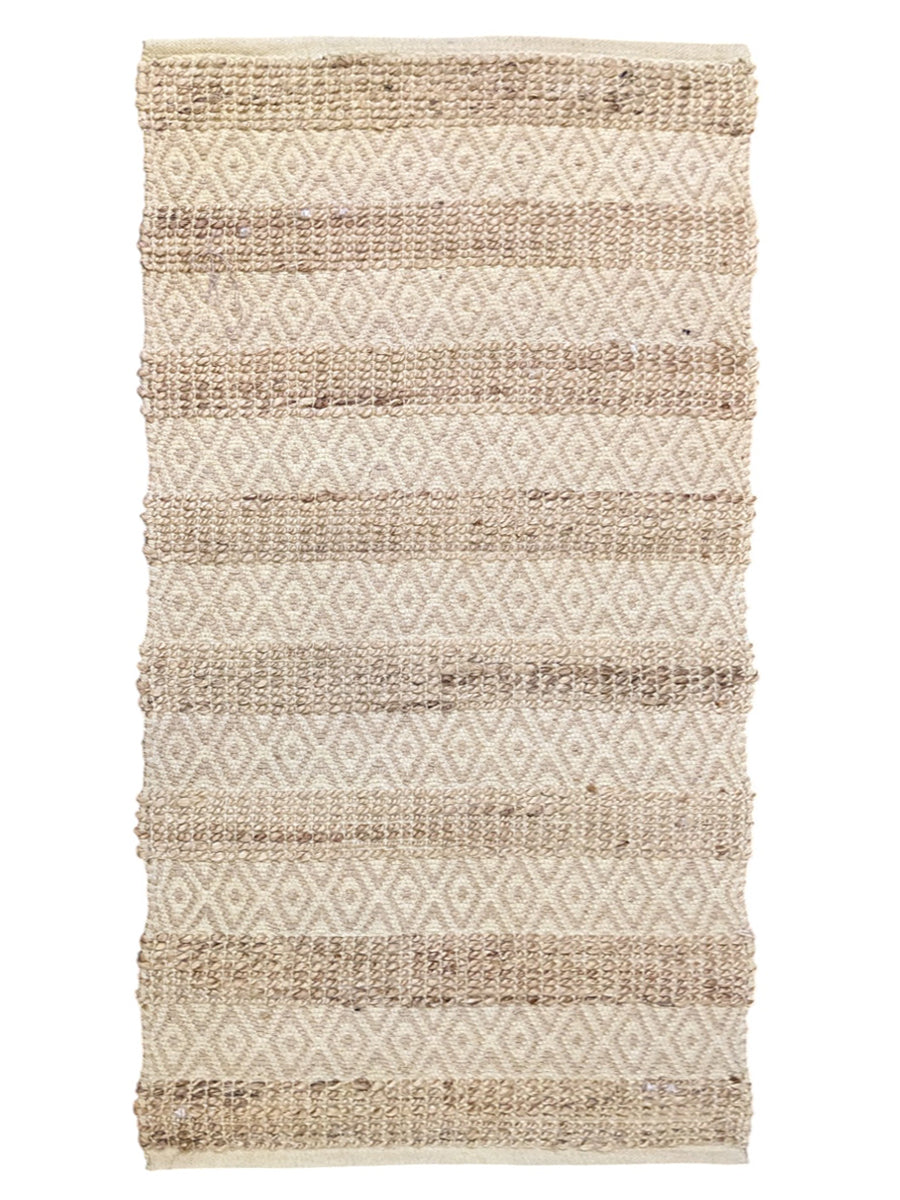 Braided Natural Jute Rug - 125 × 73 cm