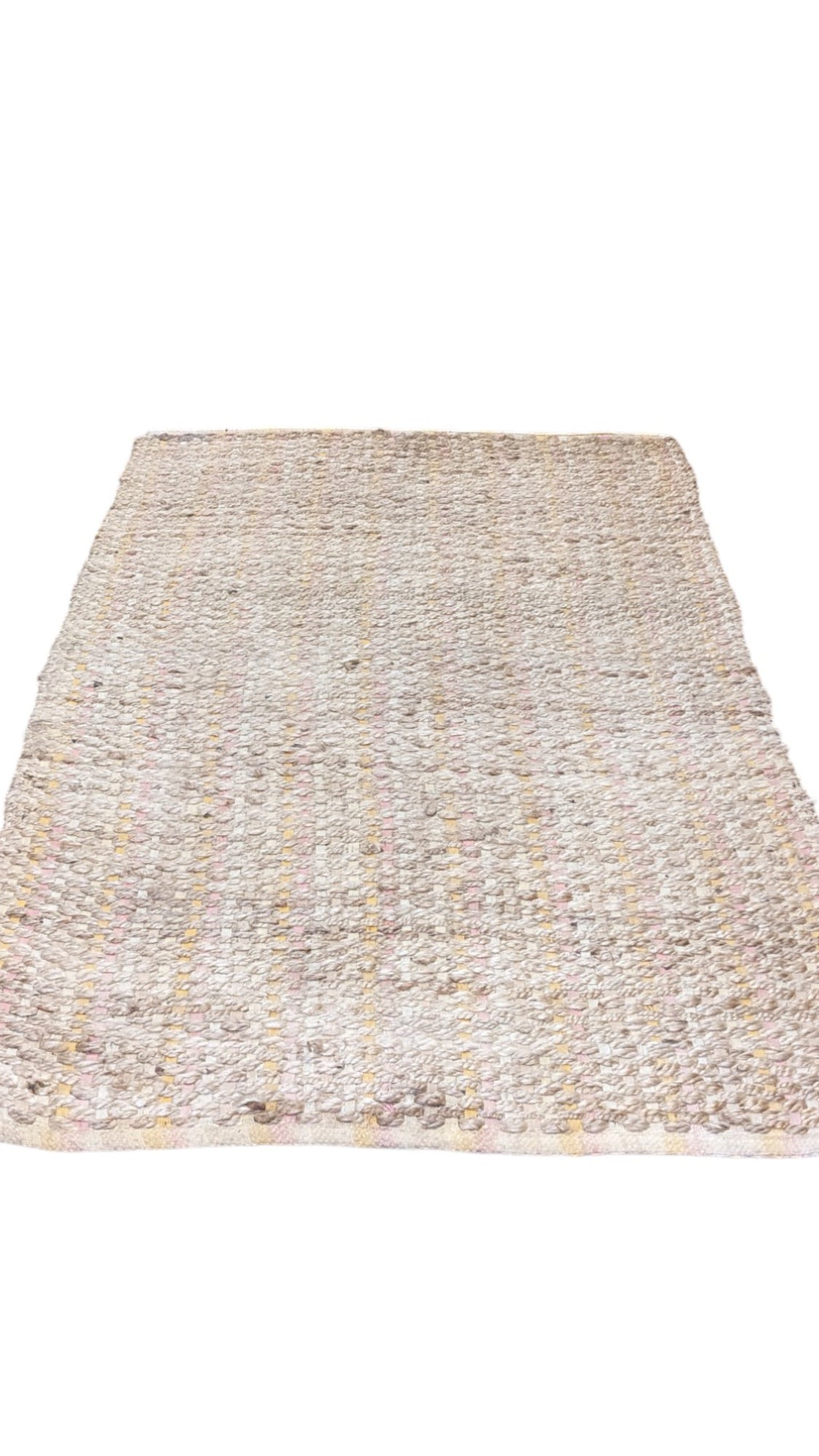 Braided Natural Jute Rug - 155 x 94 cm