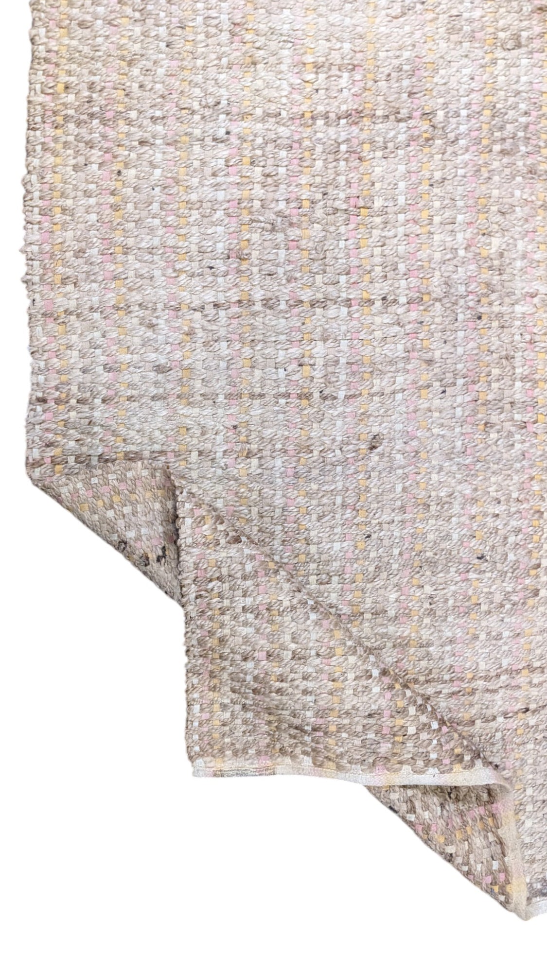 Braided Natural Jute Rug - 155 x 94 cm