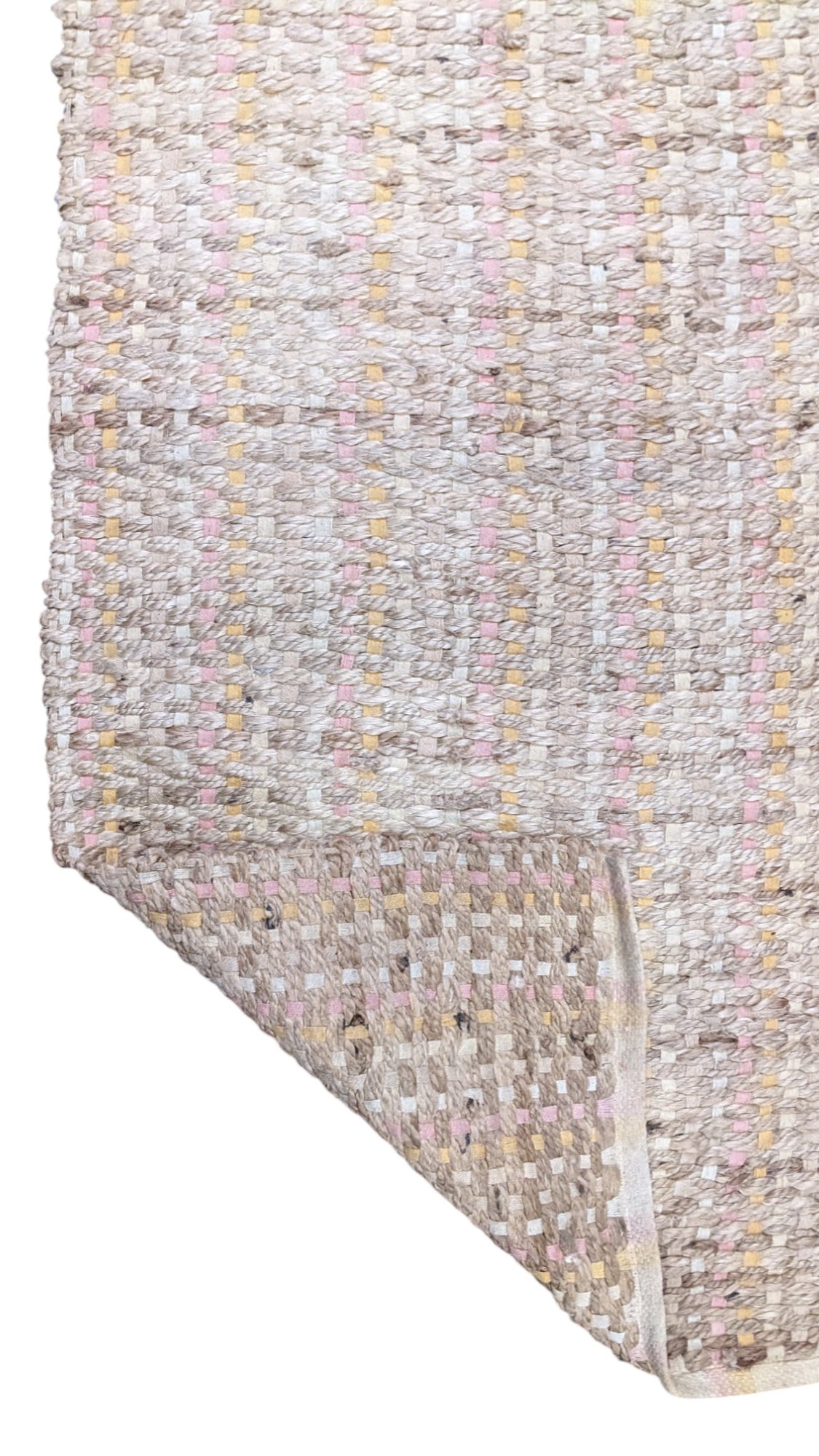 Braided Natural Jute Rug - 155 x 94 cm