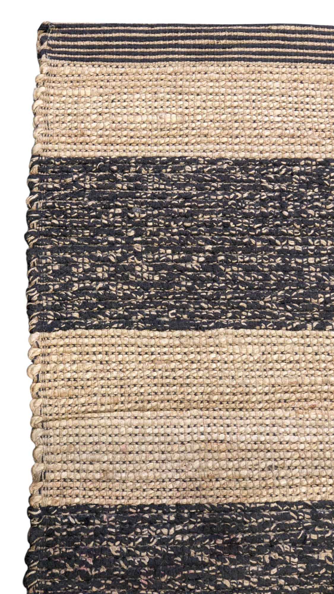 Braided Natural Jute Rug - 152 x 85 cm