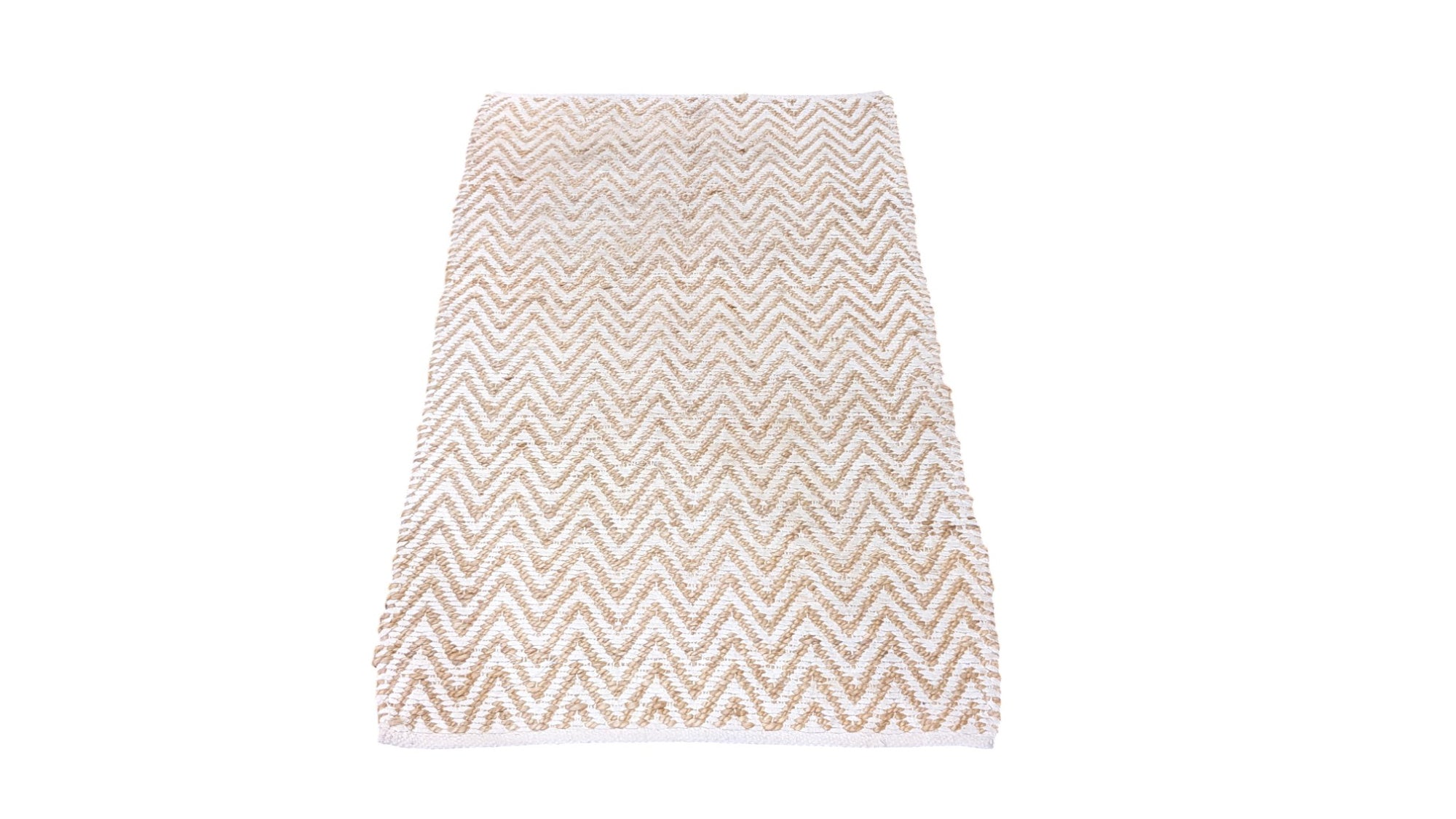 Braided Natural Jute Rug - 95 x 64 cm