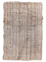Chunky Natural Jute Rug - 82 x 58 cm
